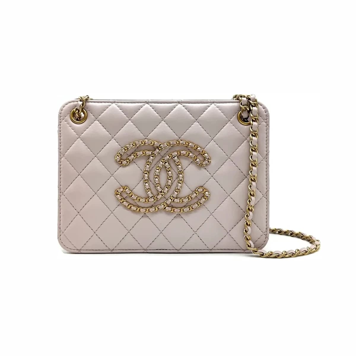 CHANEL 샤넬 아코디언 시즌 숄더백 핑크