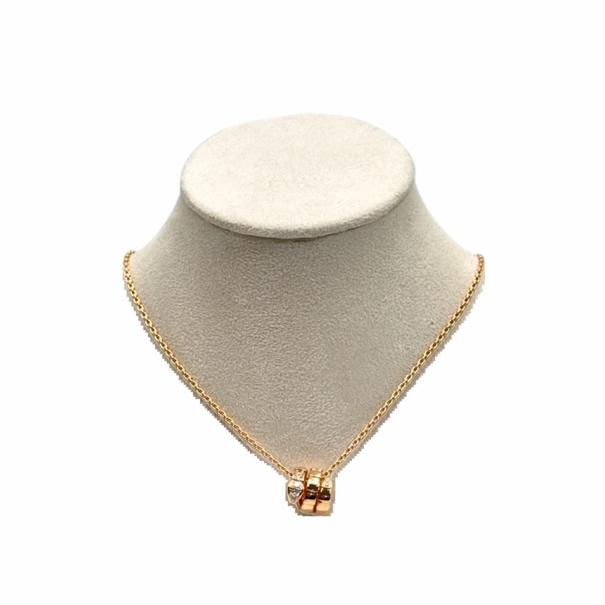 BVLGARI 불가리 로즈골드 세미파베 세르펜티 바이퍼 네크리스 18K 로즈골드