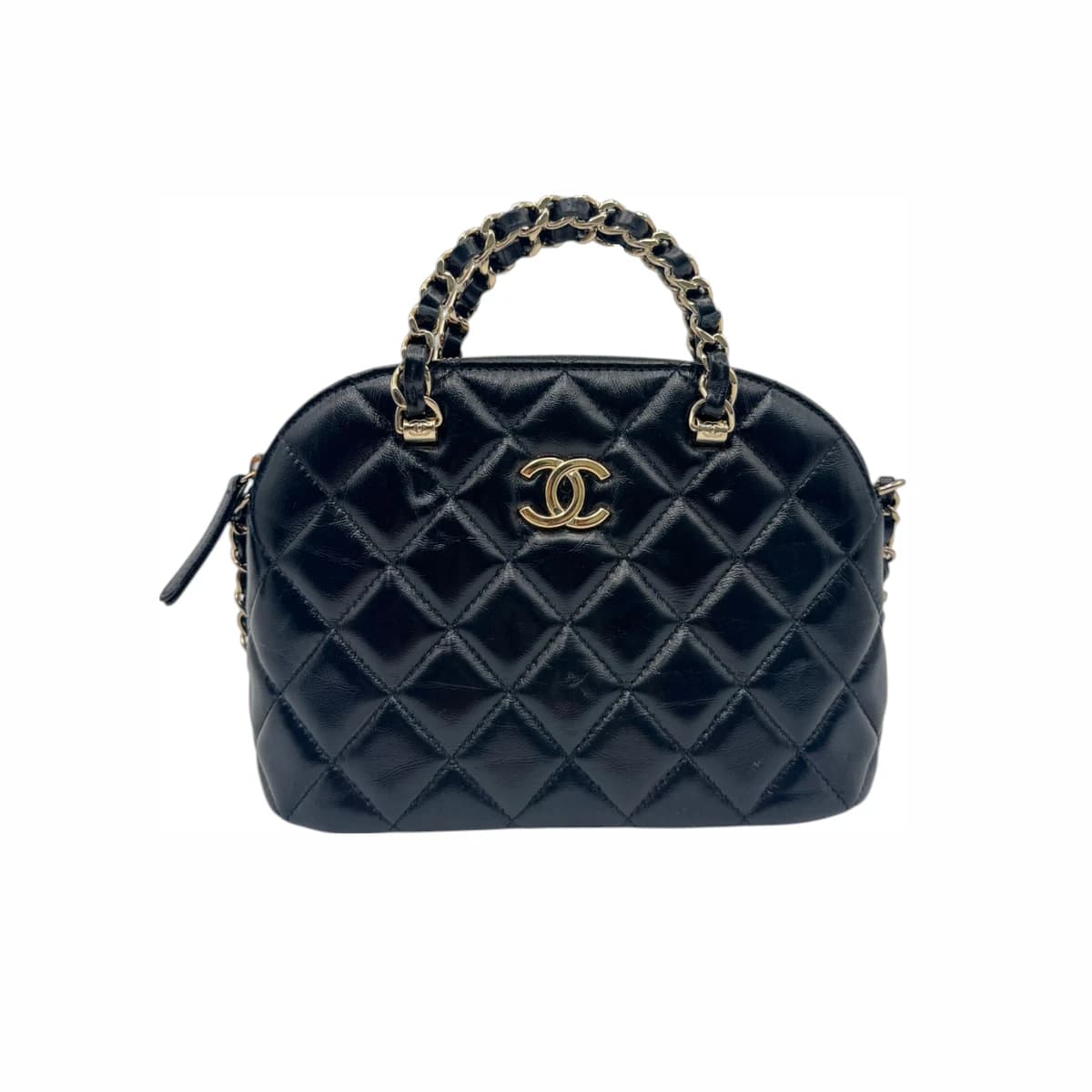 CHANEL 샤넬 시즌 쇼핑 탑핸들 스몰 체인 숄더백