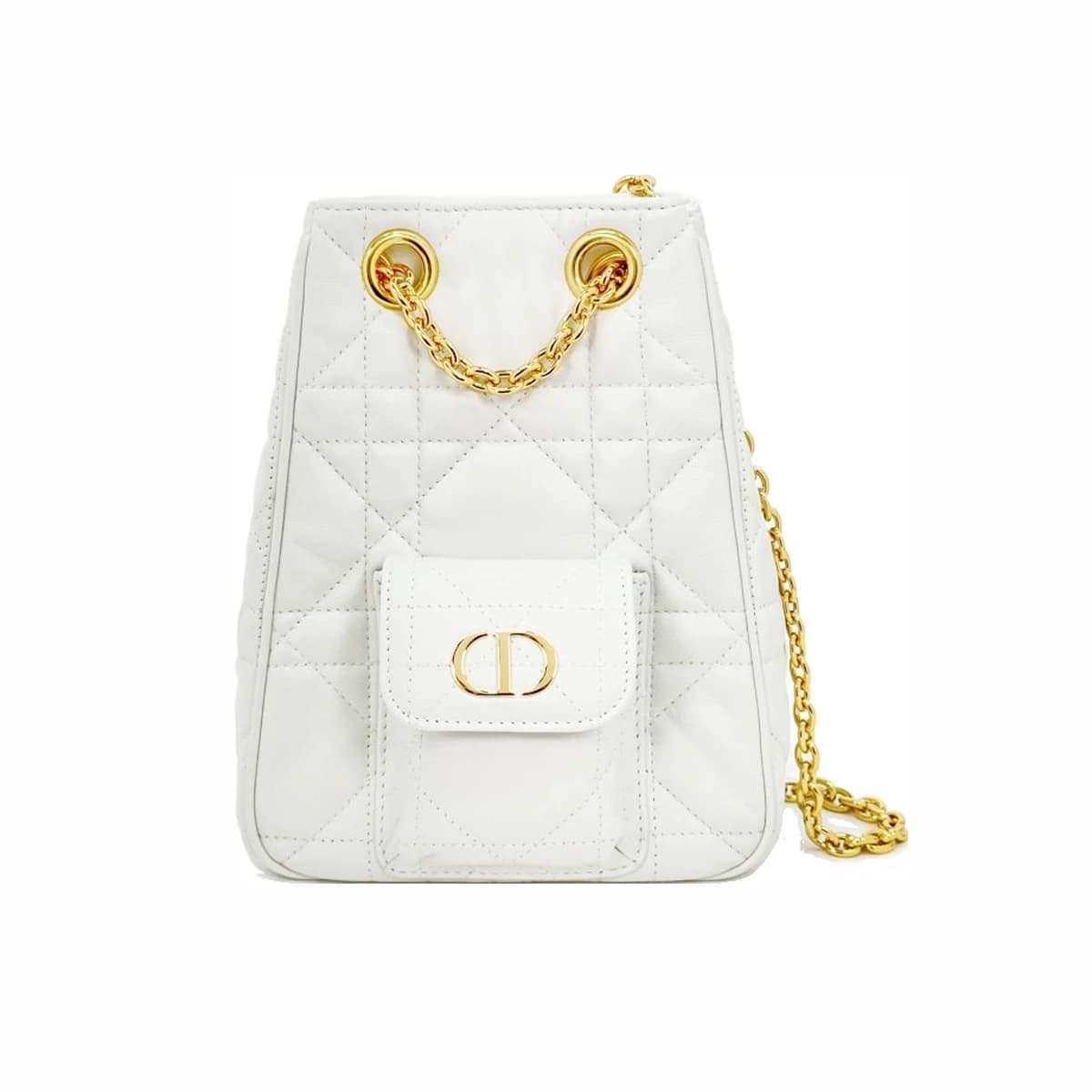 DIOR 디올 멀티캐리 체인 백팩 램스킨 라떼