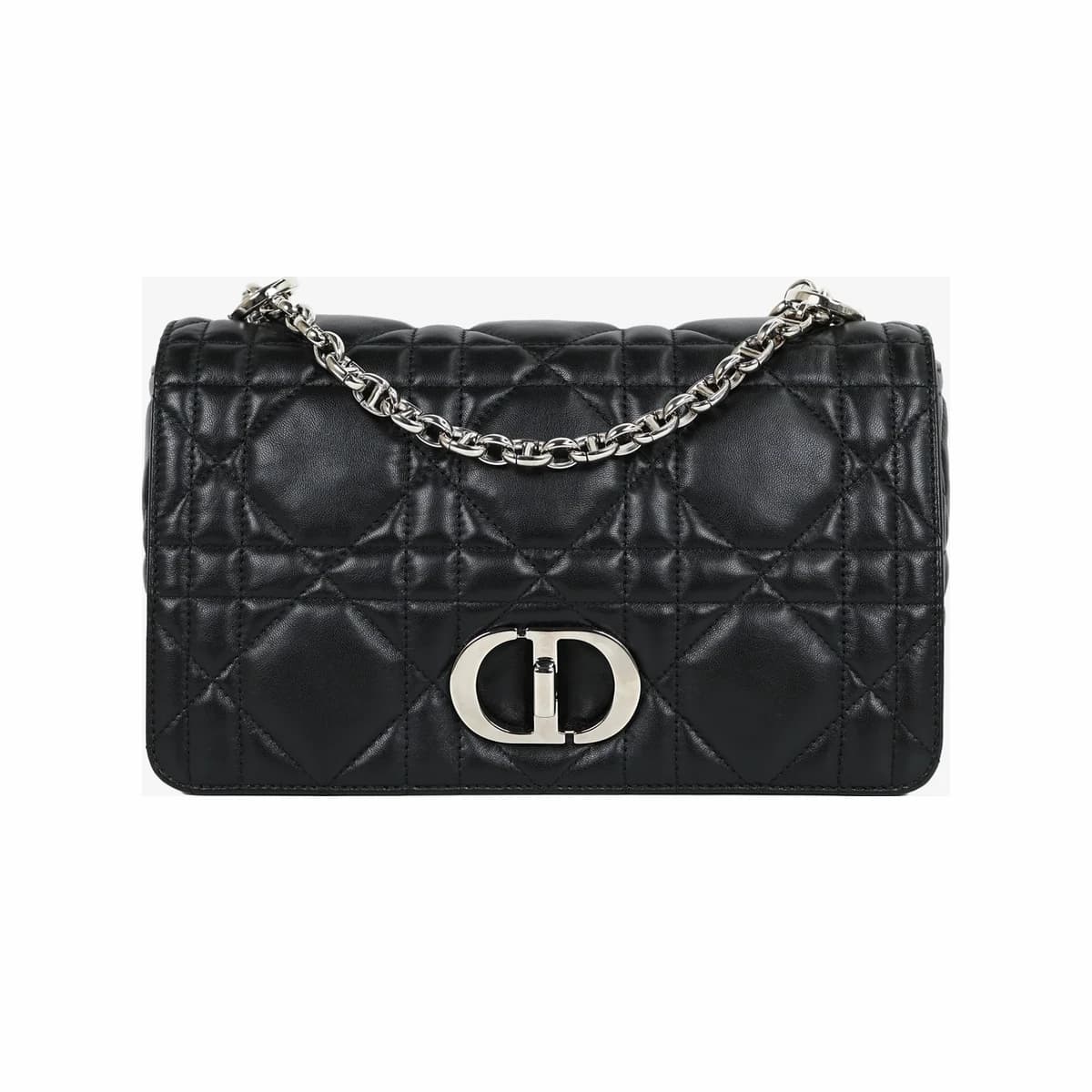 DIOR 디올 소프트 디올 카로 미디엄 체인백 블랙