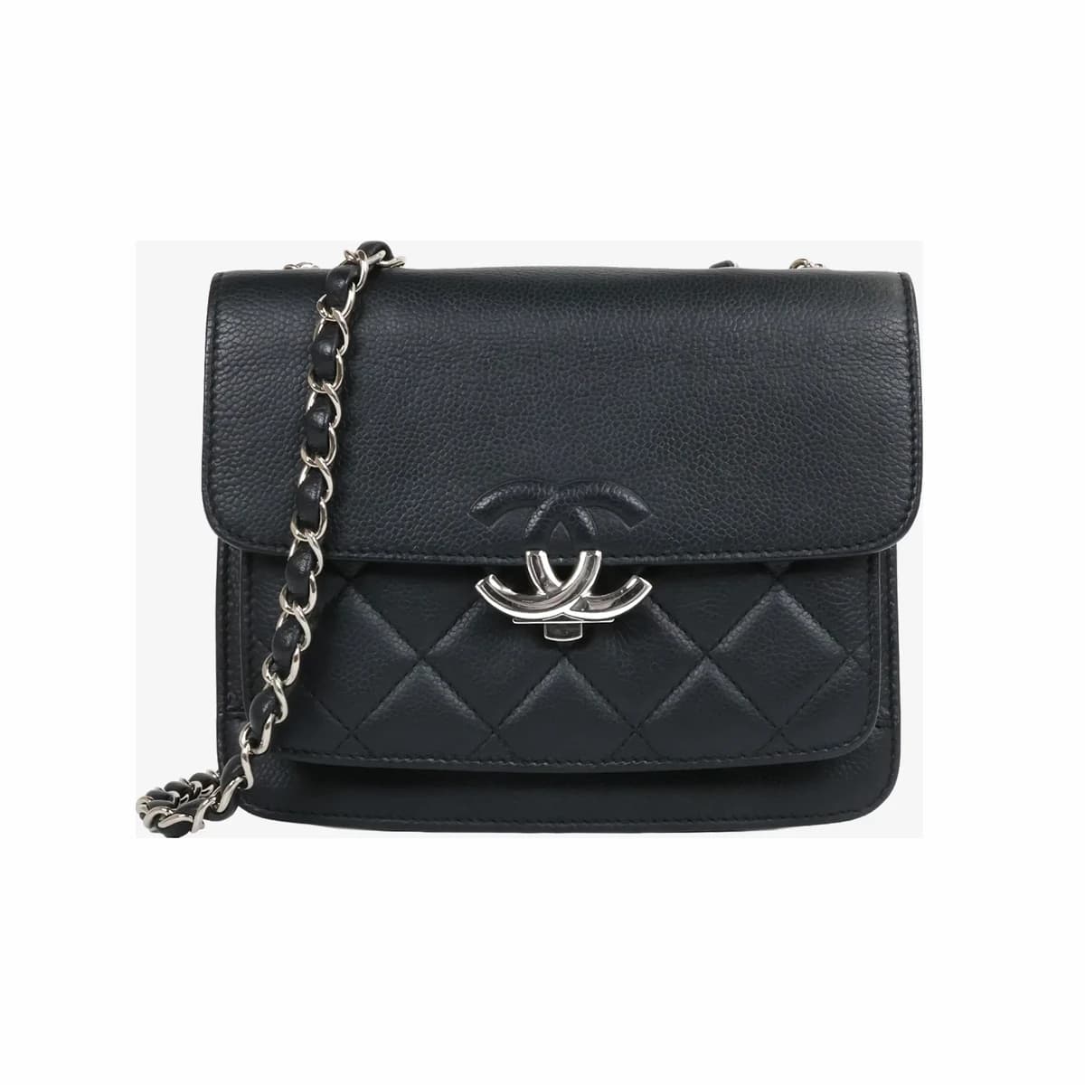 CHANEL 샤넬 카프스킨 미니 백 블랙