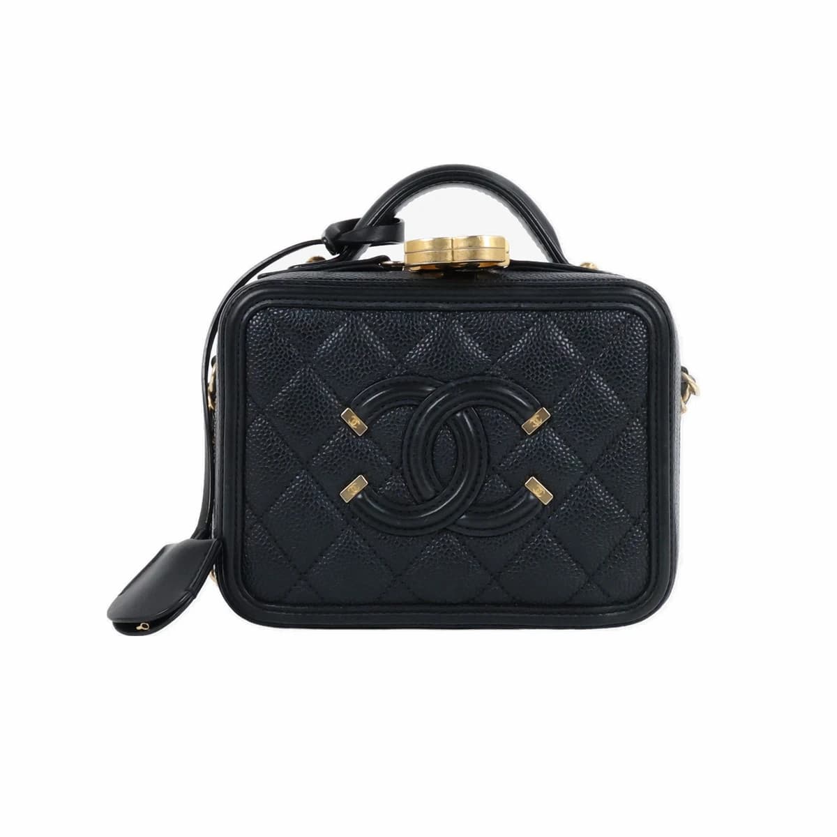CHANEL 샤넬 코스메티백 베니티 케이스 블랙