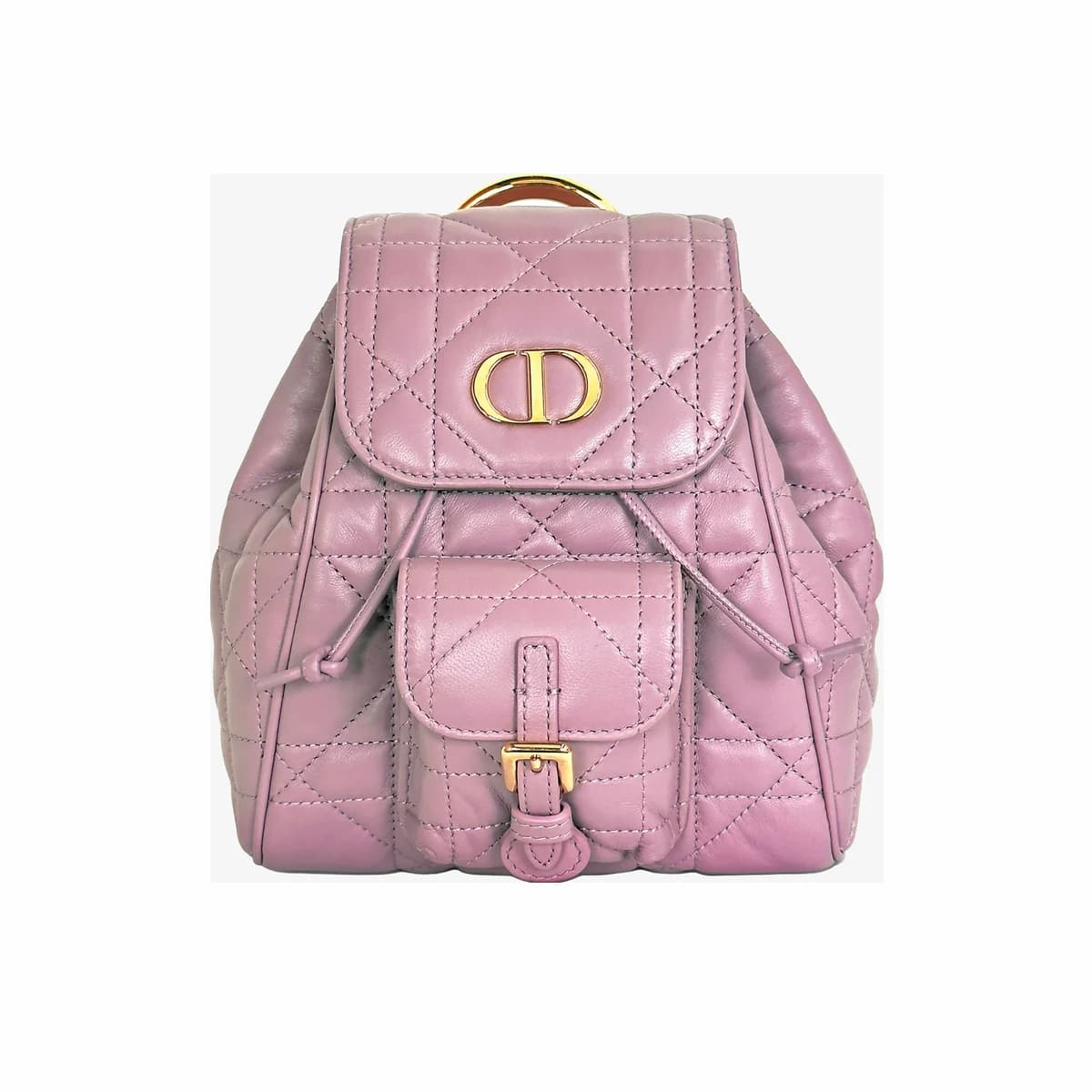 DIOR 디올 카로 램스킨 백팩 스몰 핑크