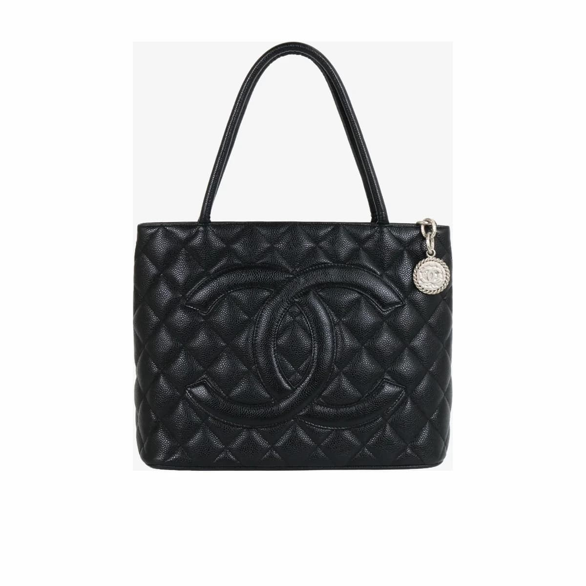 CHANEL 샤넬 메달리온 코인백 블랙 은장