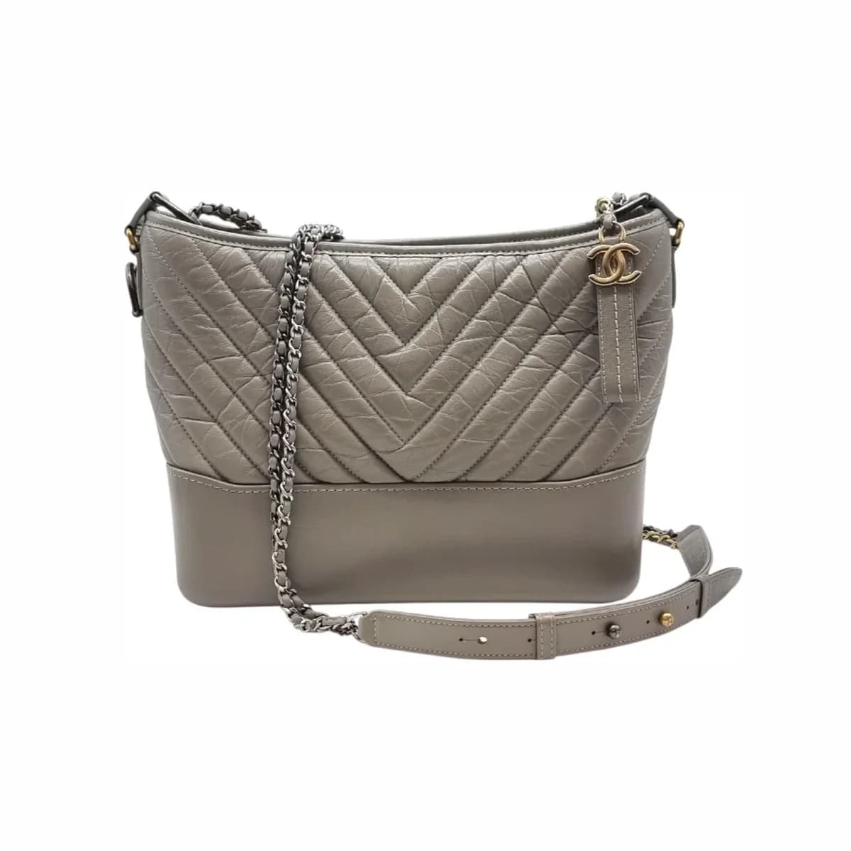 CHANEL 샤넬 가브리엘 호보백 라지 그레이