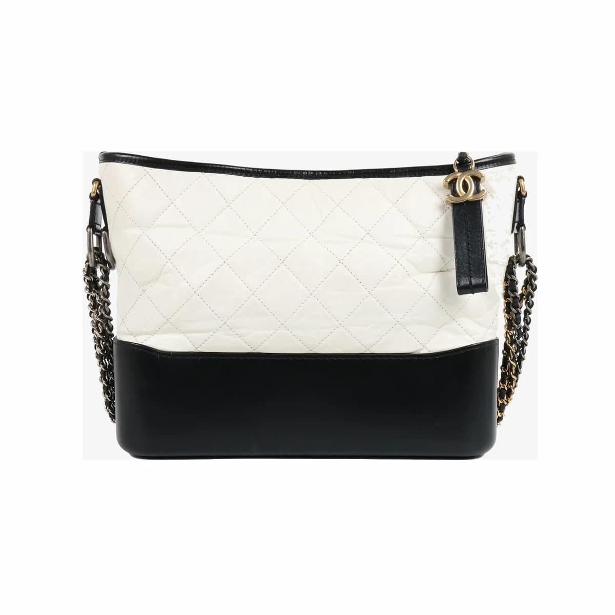 CHANEL 샤넬 가브리엘 호보백 미듐 화이트블랙