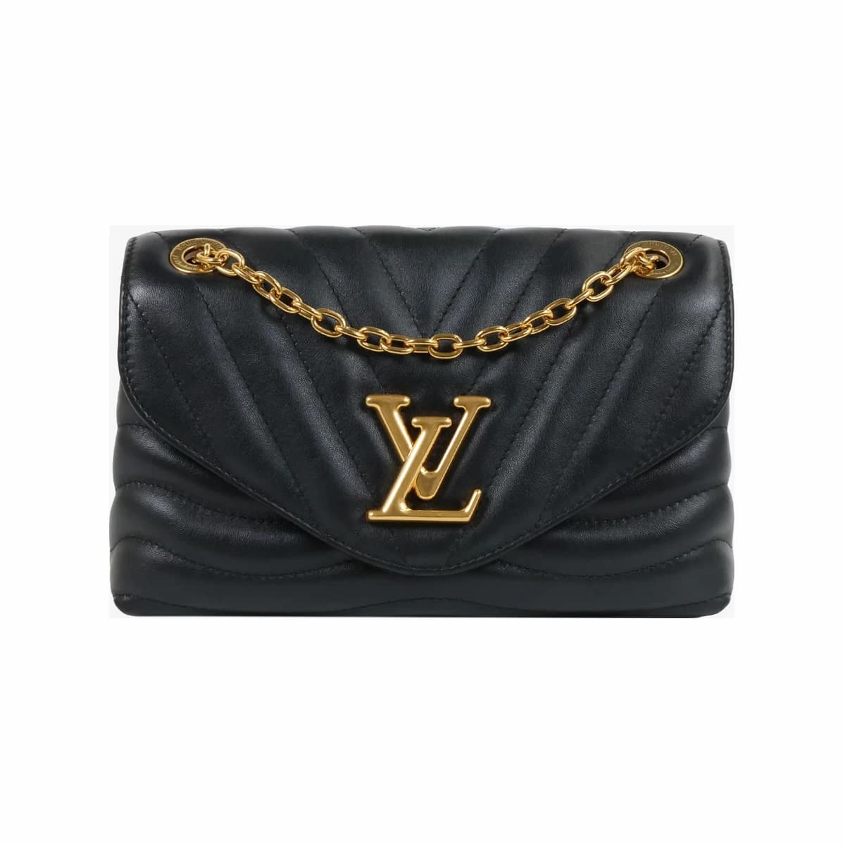 LOUIS VUITTON 루이비통 뉴 웨이브 체인 백 MM 블랙