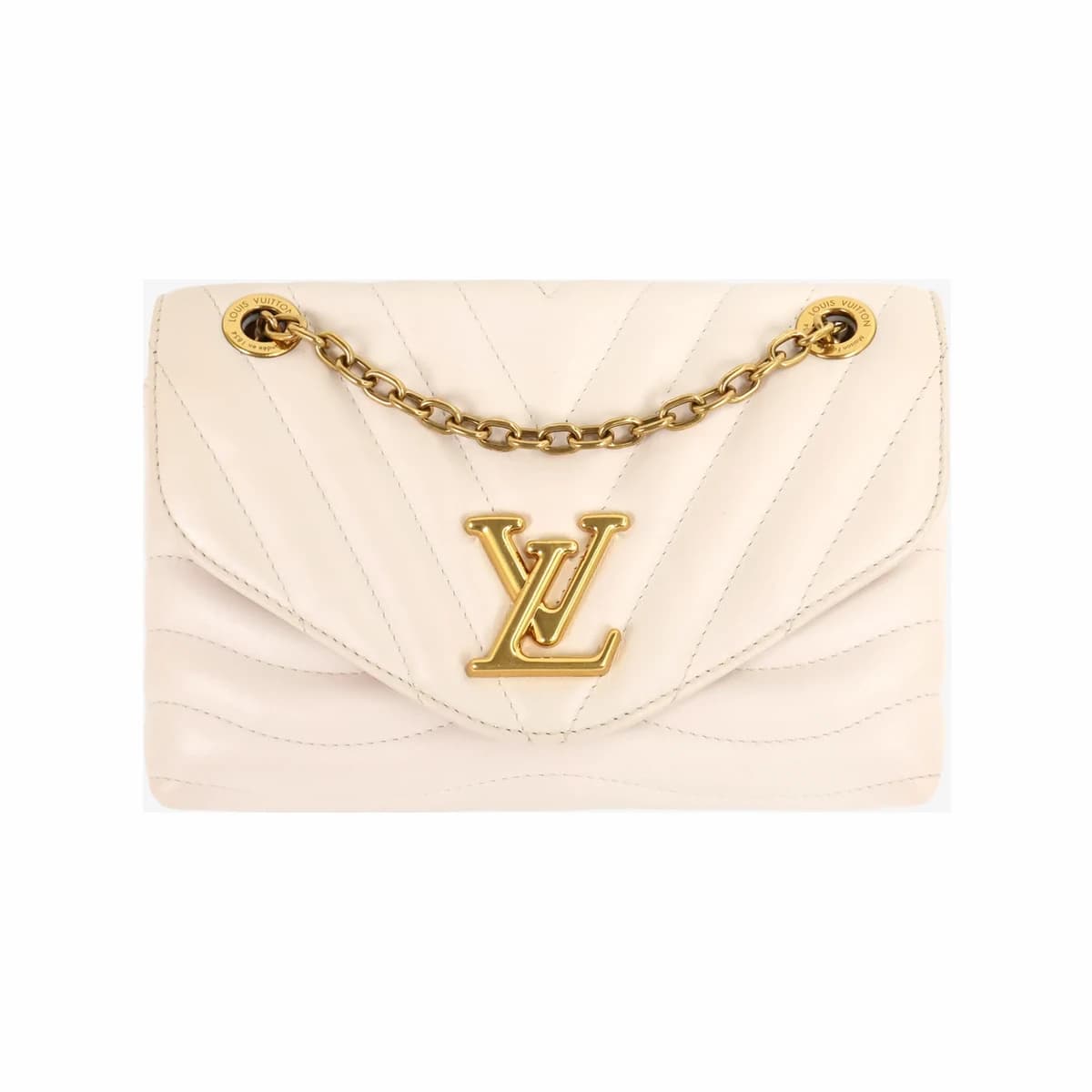 LOUIS VUITTON 루이비통 뉴웨이브 체인백 MM 아이보리 베이지