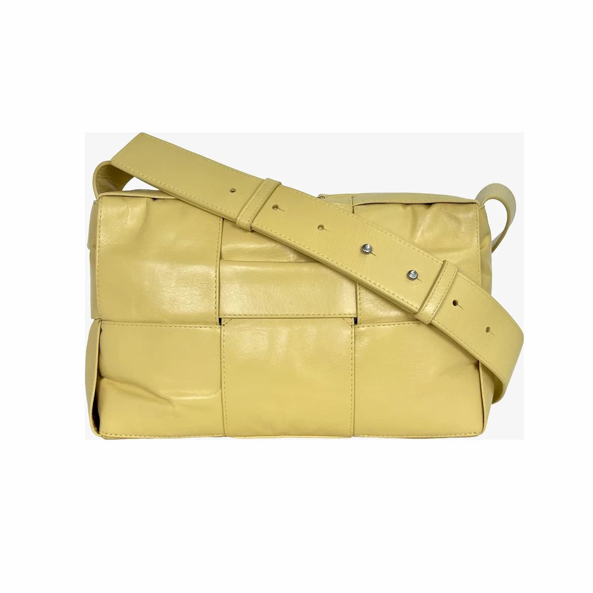 BOTTEGA VENETA 보테가베네타 패디드 카세트백 레몬