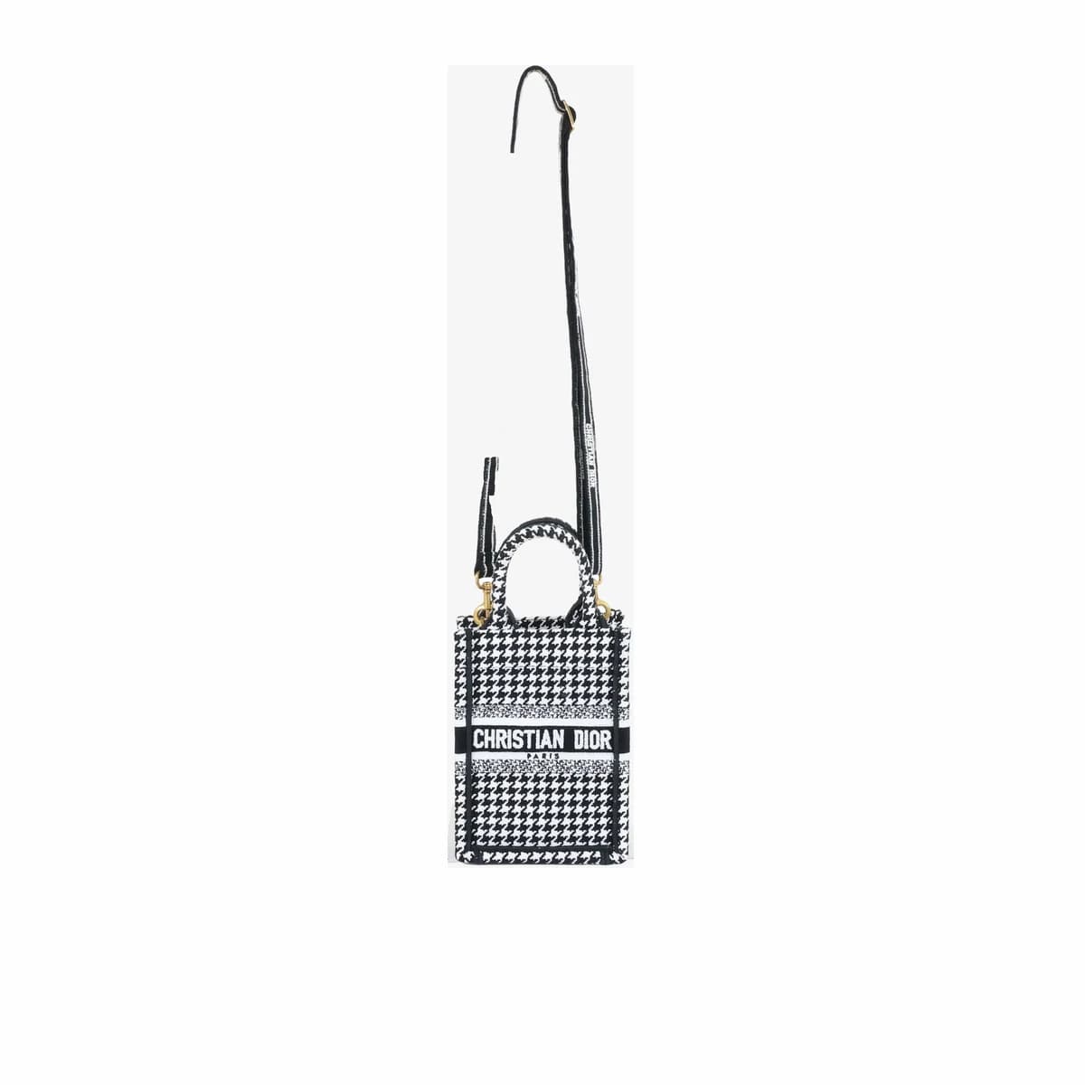 DIOR 디올 북토트 폰홀더 백 미니 블랙화이트