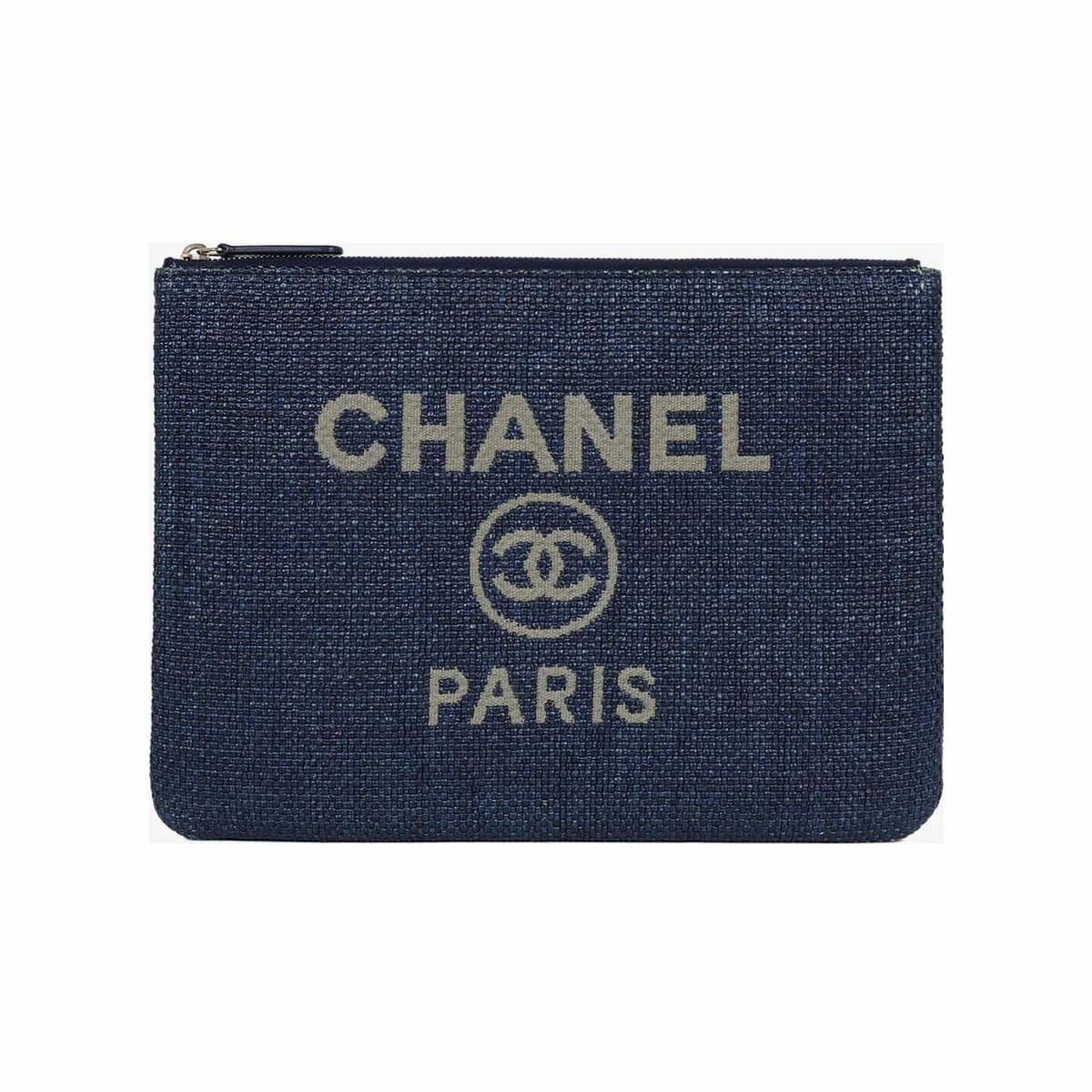 CHANEL 샤넬 파리스 클러치 미듐 블루