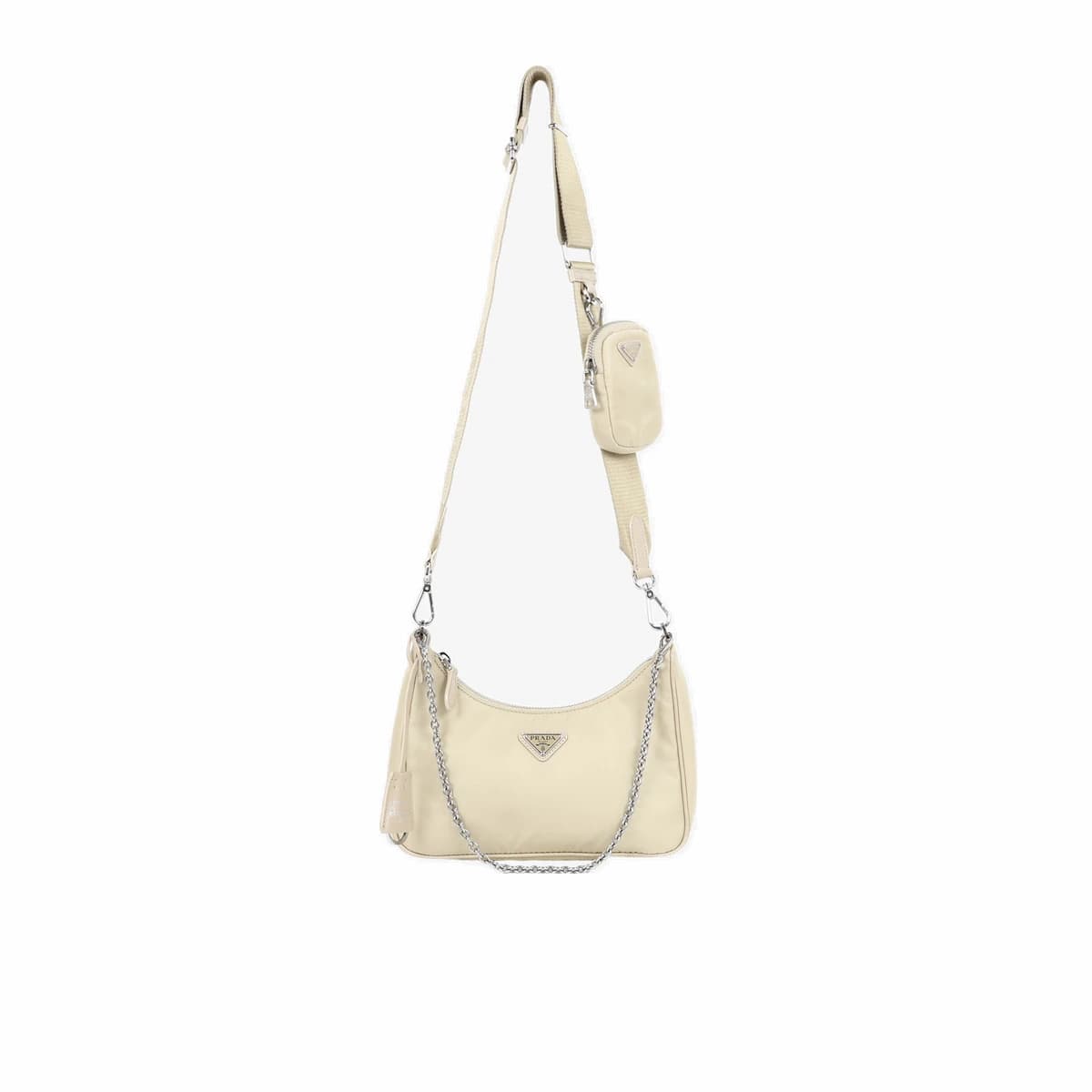 PRADA 프라다 리에디션 2005 리나일론 숄더백 베이지