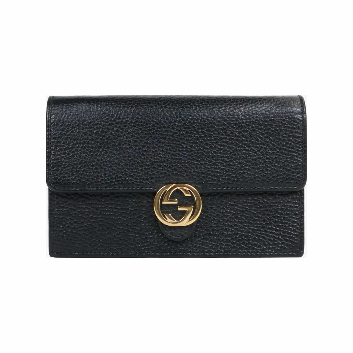 GUCCI 구찌 인터로킹 GG WOC 체인 크로스백 미니 블랙
