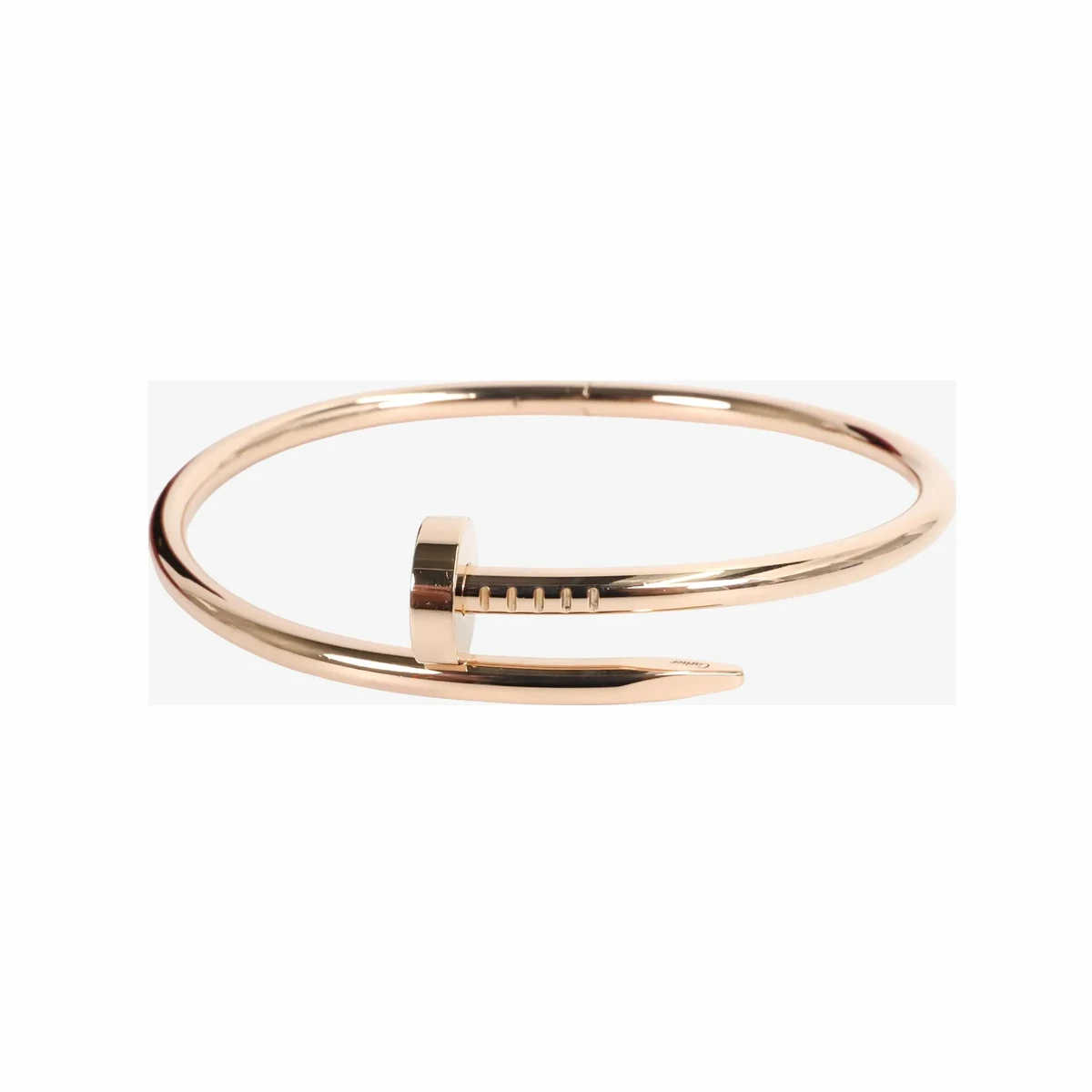CARTIER 까르띠에 저스트 앵 끌루 클래식 브레이슬릿 18호 핑크 골드 18K 로즈골드