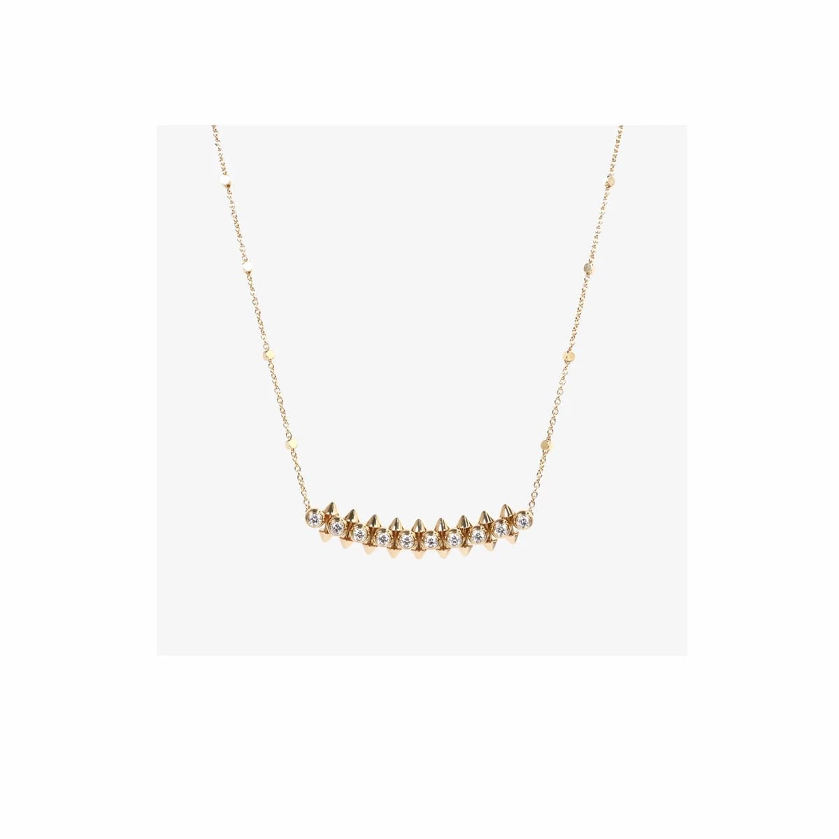 CARTIER 까르띠에 클래쉬 드 네크리스 스몰 핑크골드 10P 다이아몬드 18K 로즈골드