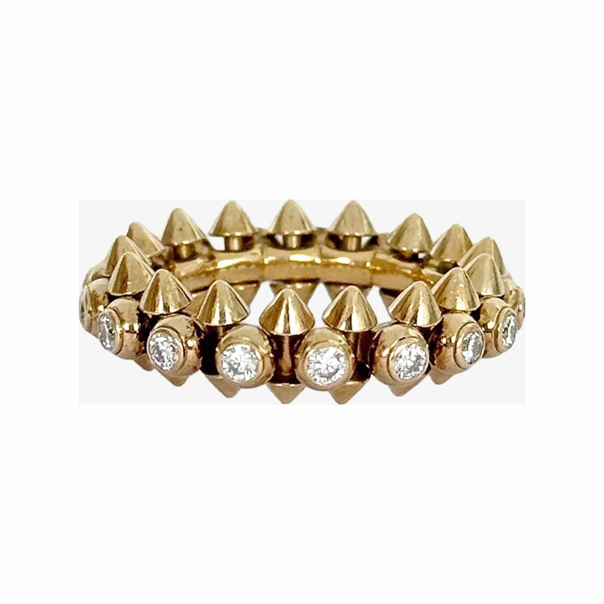 CARTIER 까르띠에 클래쉬 드 링 미디엄 48호 핑크골드 18P 다이아몬드 18K 로즈골드