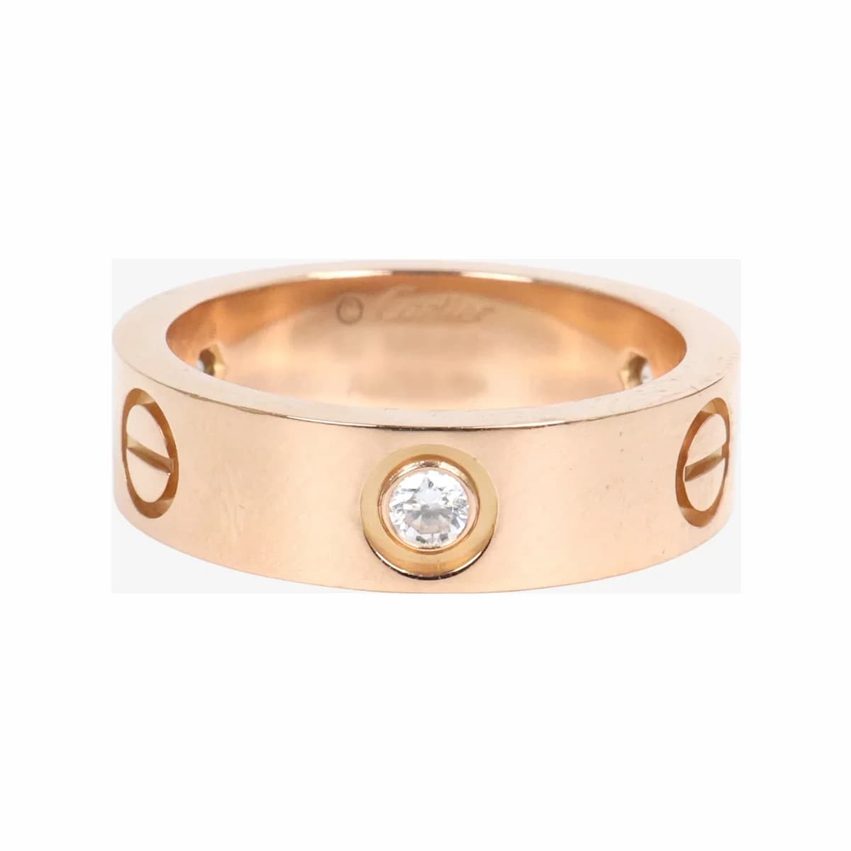 CARTIER 까르띠에 클래식 러브 링 54호 핑크골드 3P 다이아몬드 18K 로즈골드