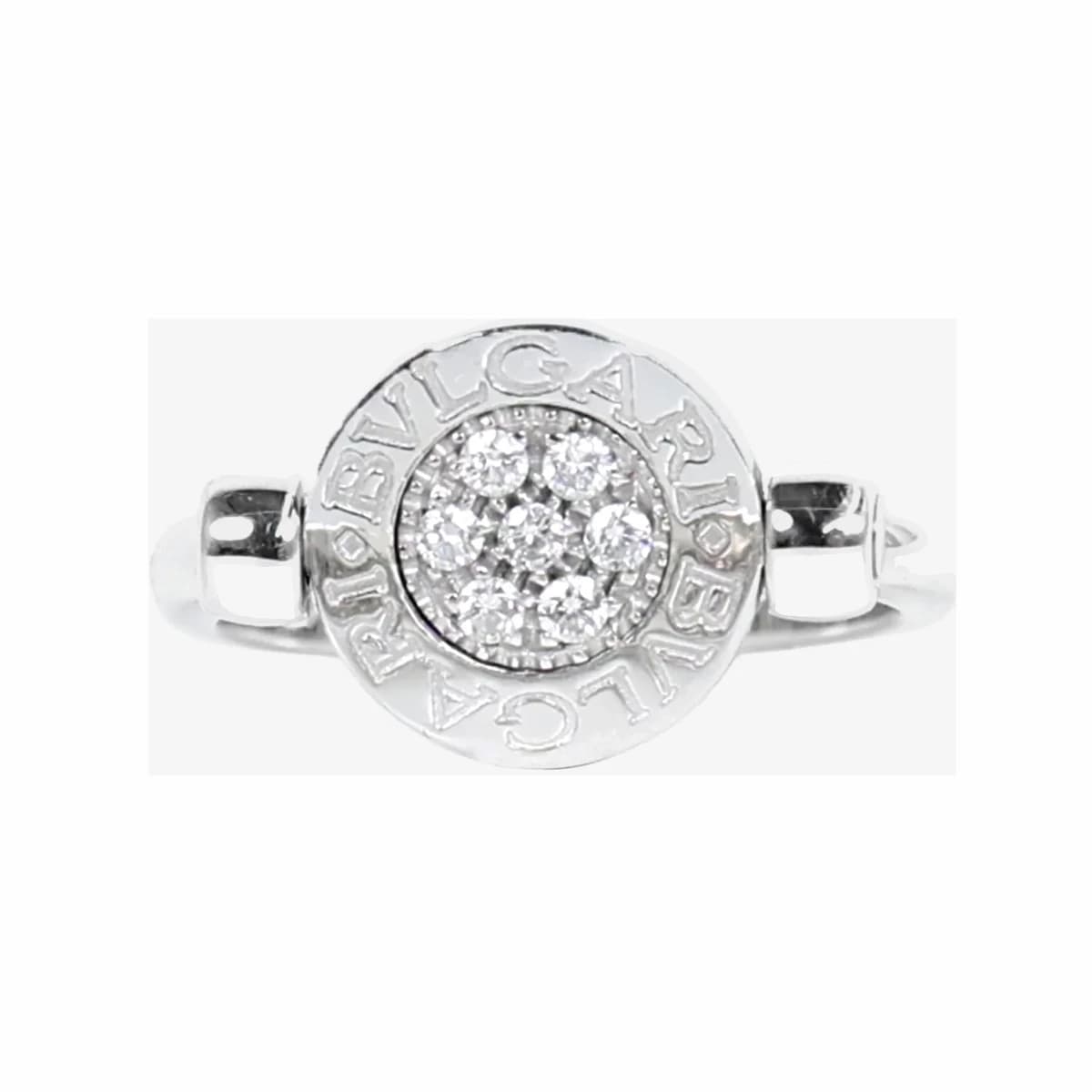 BVLGARI 불가리 플립 링 51호 화이트골드 PLK0LXYD 18K 화이트골드