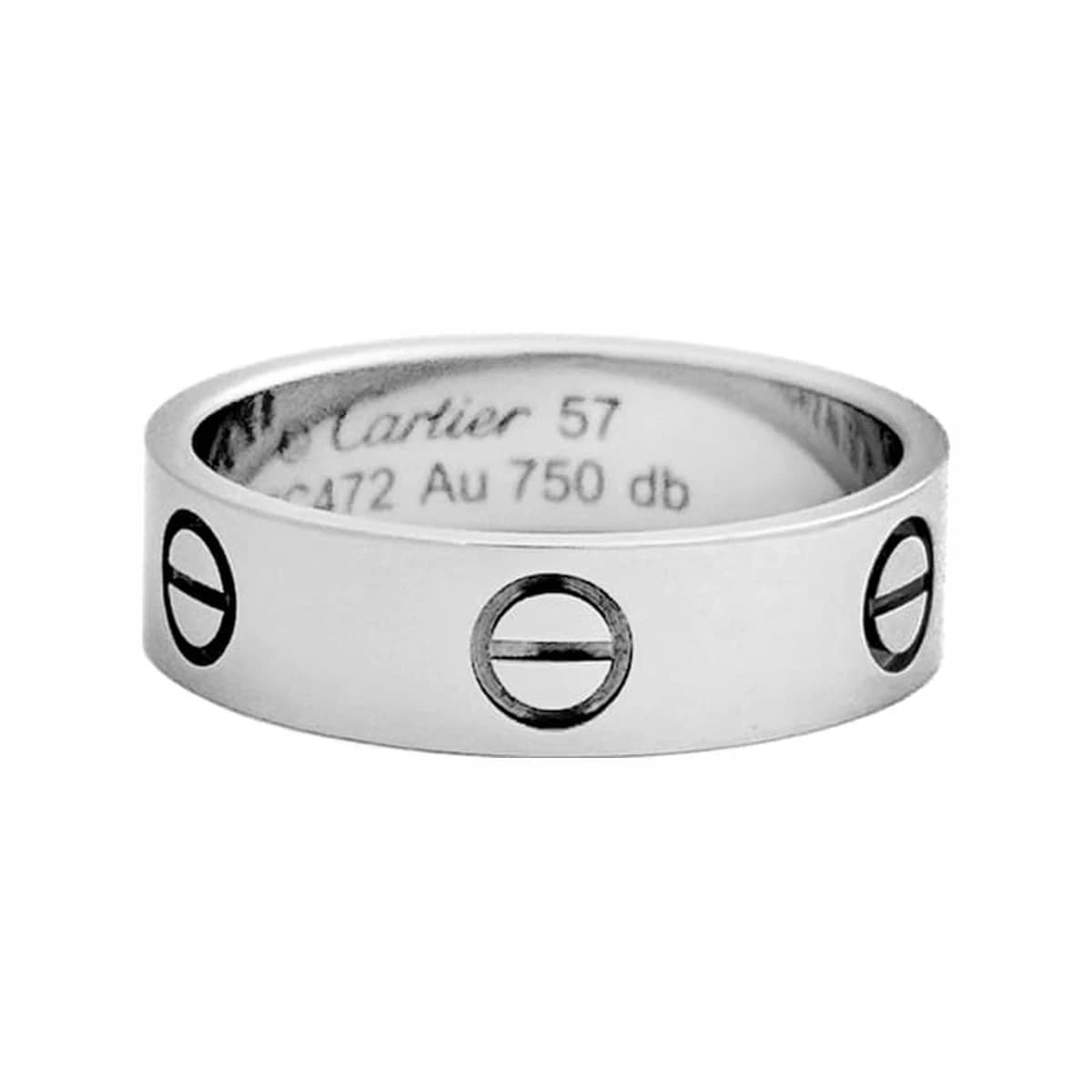 CARTIER 까르띠에 러브 링 클래식 57호 화이트골드 18K 화이트골드
