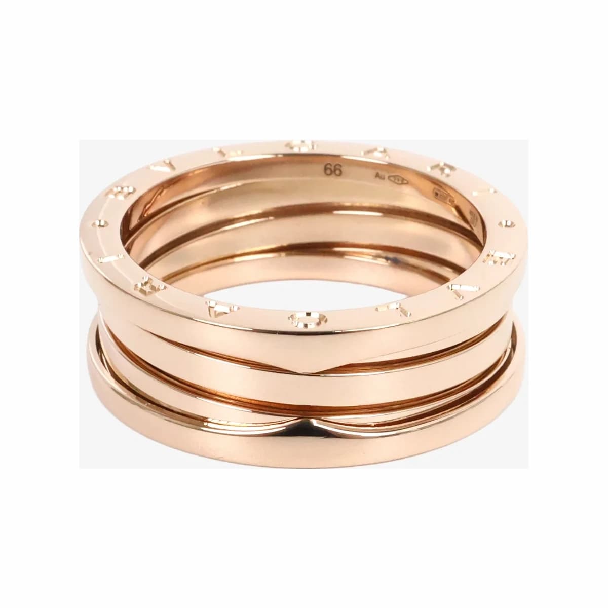 BVLGARI 불가리 비제로원 3밴드 링 66호 로즈 골드 18K 로즈골드