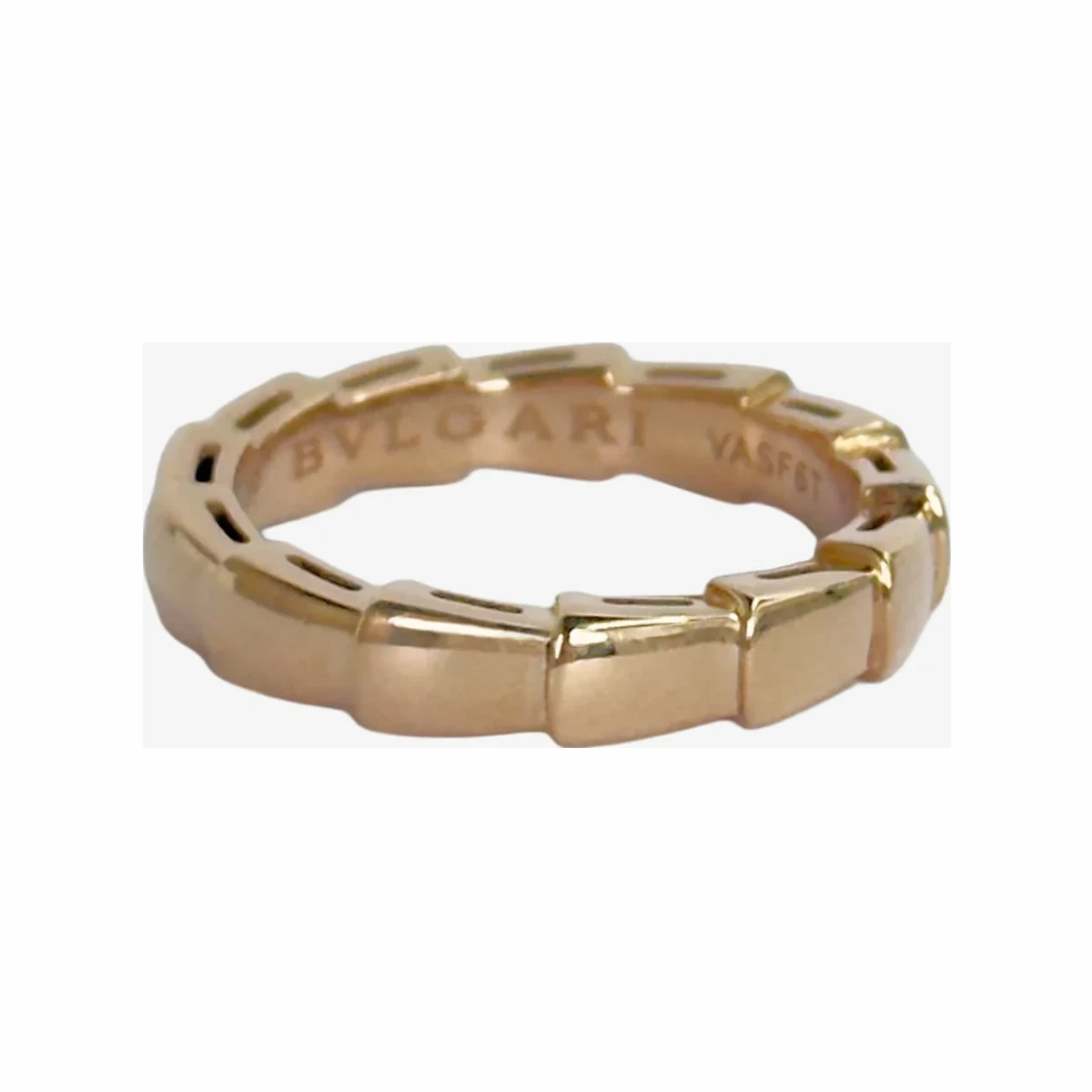 BVLGARI 불가리 세르펜티 바이퍼 링 49사이즈 로즈 골드 18K 로즈골드