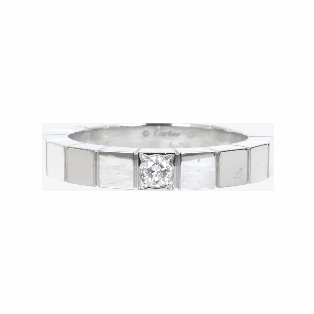 CARTIER 까르띠에 라니에르 1P 다이아 링 47호 화이트골드 18K 화이트골드