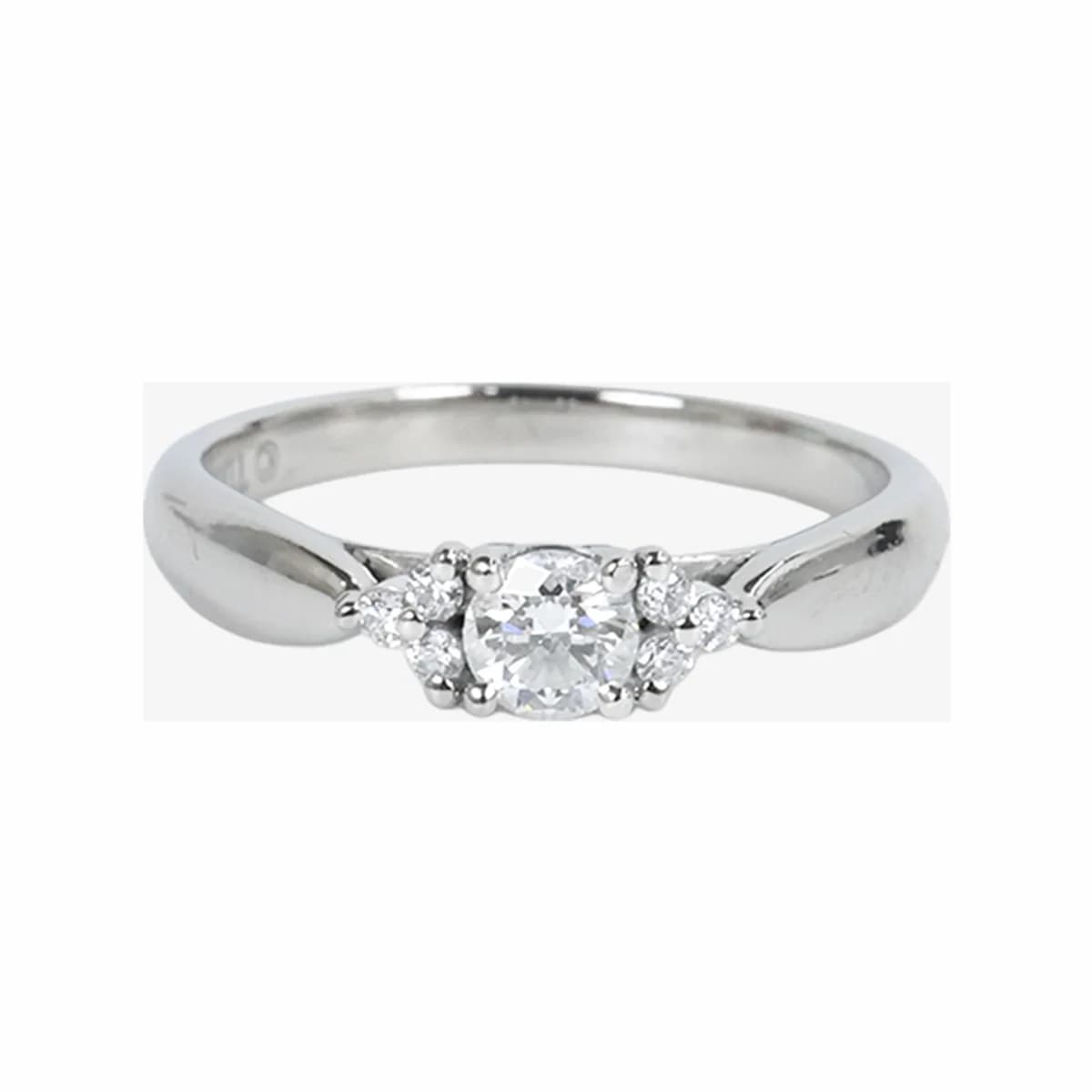 TIFFANY & CO. 티파니앤코 하모니 웨딩 링 반지 4.5호 플래티늄