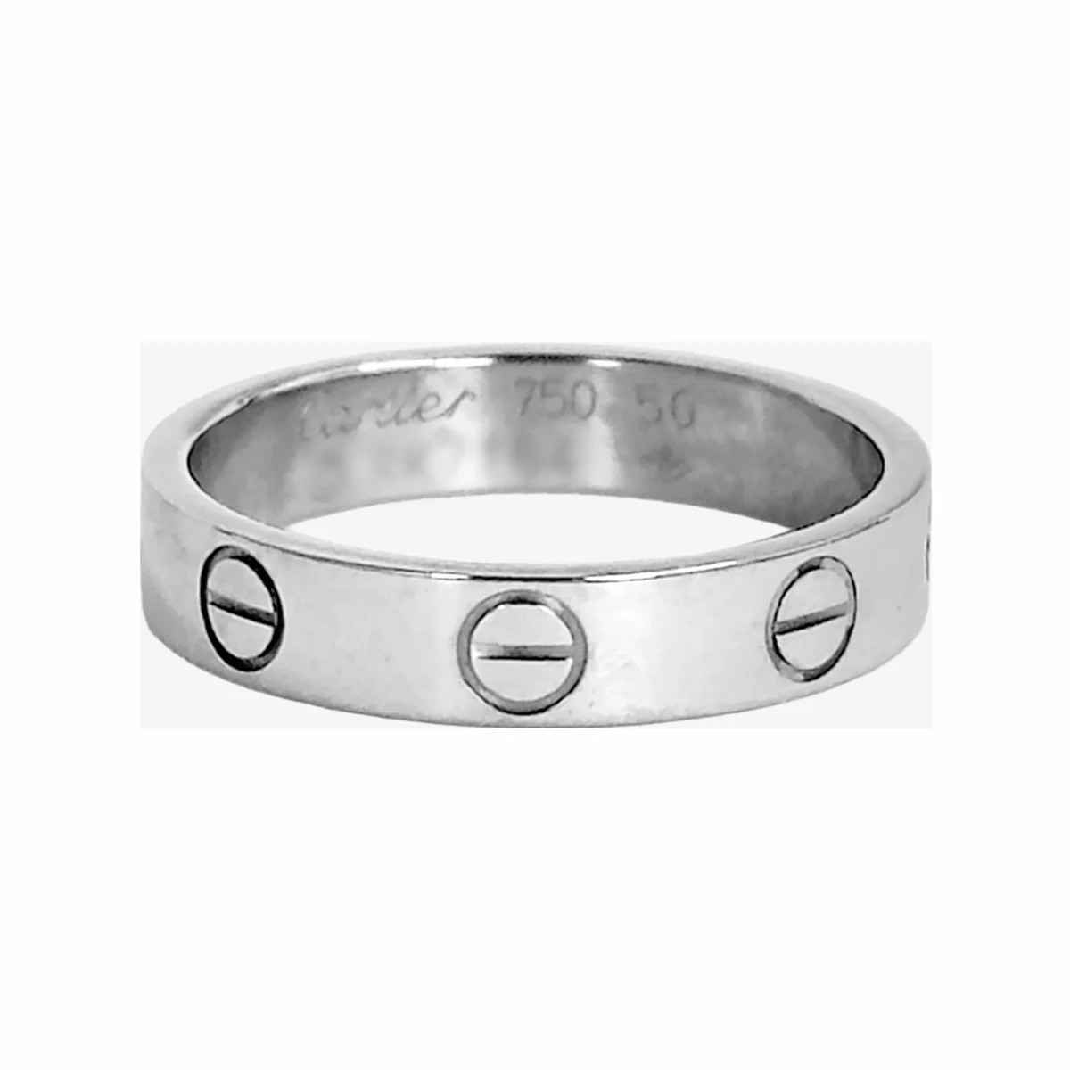 CARTIER 까르띠에 러브 링 스몰 50호 화이트골드 18K 화이트골드
