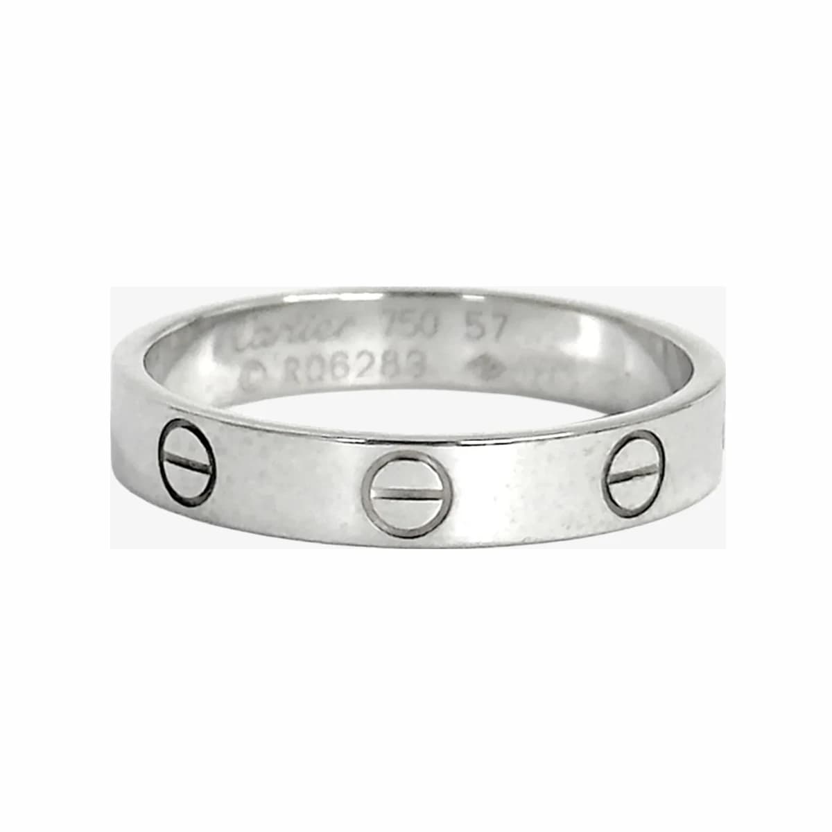 CARTIER 까르띠에 러브 링 스몰 57호 화이트골드 18K 화이트골드