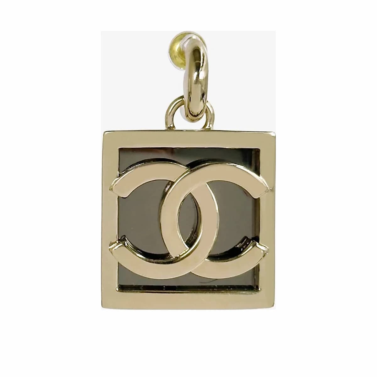 CHANEL 샤넬 CC로고 스퀘어 이어링 귀걸이