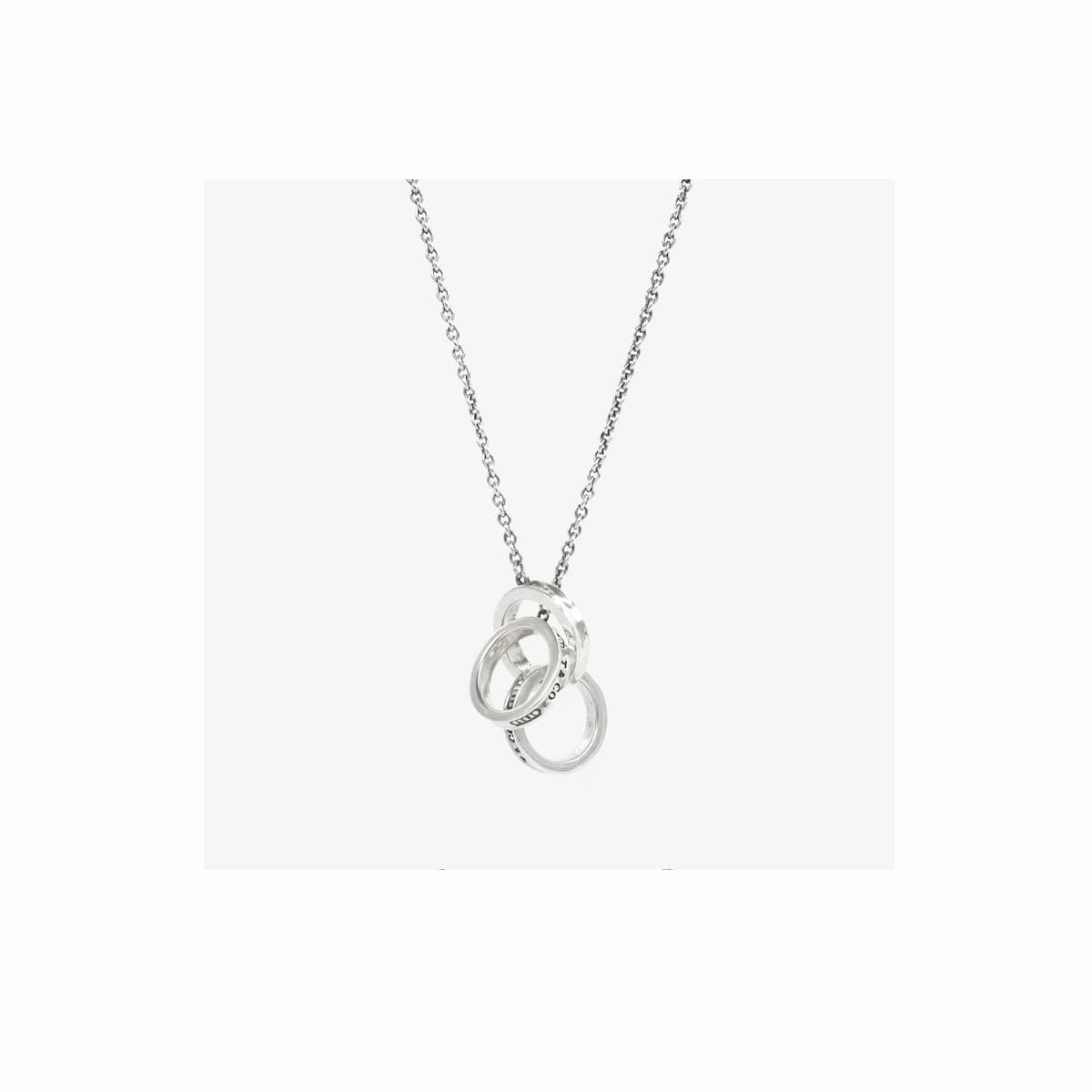 TIFFANY & CO. 티파니앤코 1837 서클 인터라킹 라리에트 펜던트 목걸이 실버