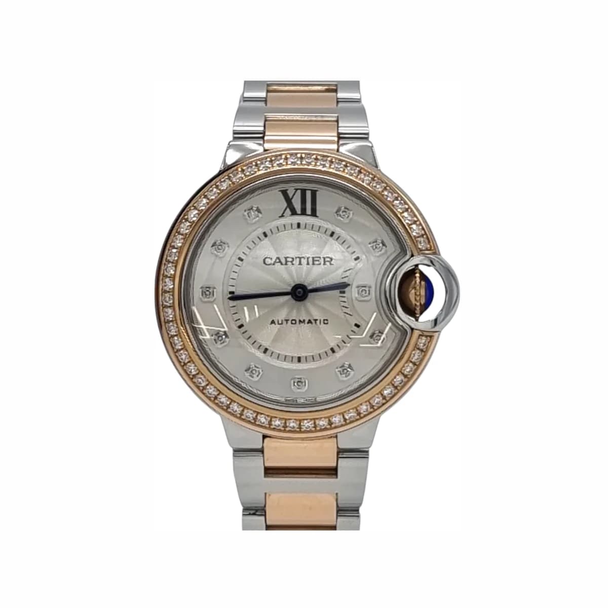 CARTIER 까르띠에 발롱 블루 드 33mm 핑크골드콤비 다이아몬드