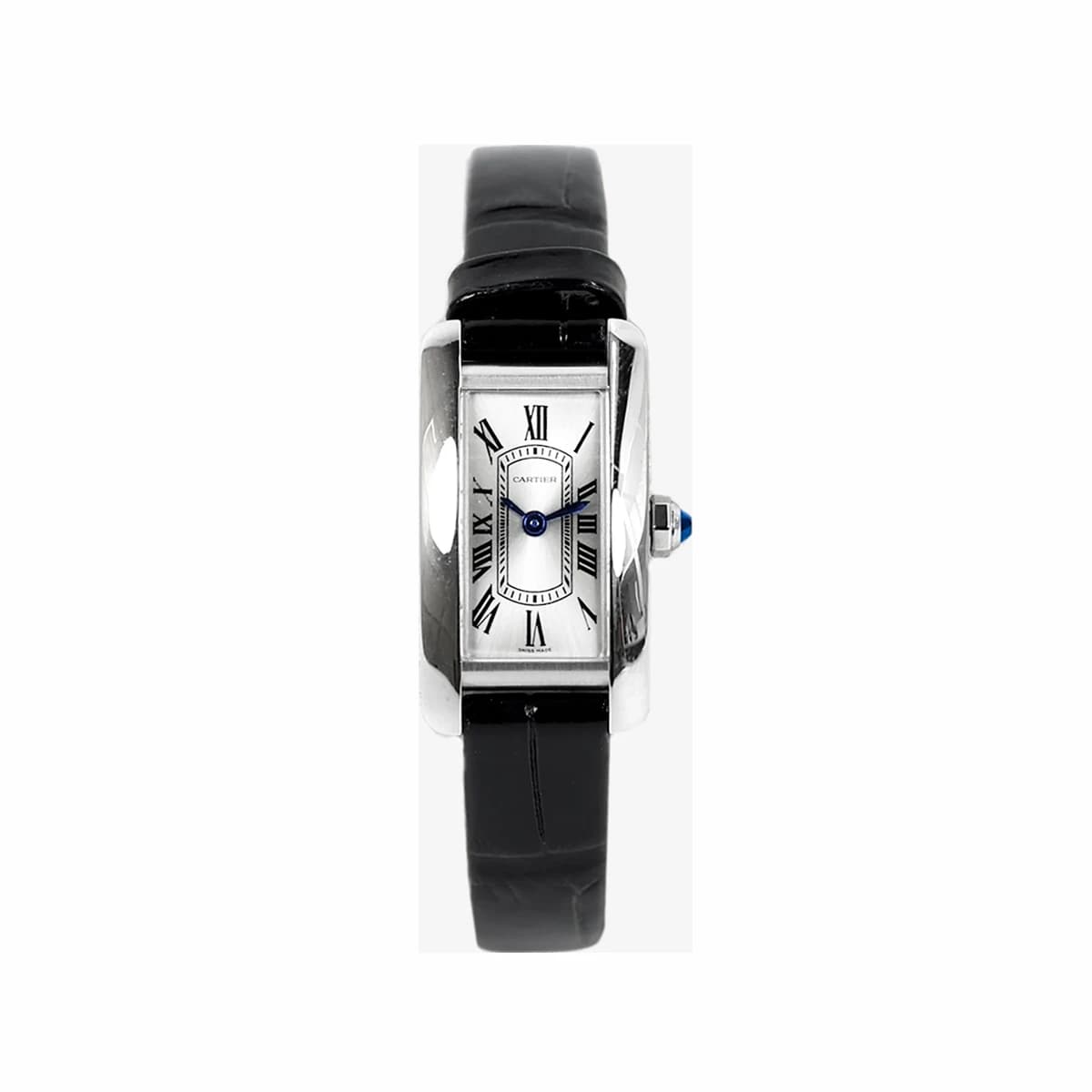 CARTIER 까르띠에 탱크 아메리칸 미니 스틸블랙