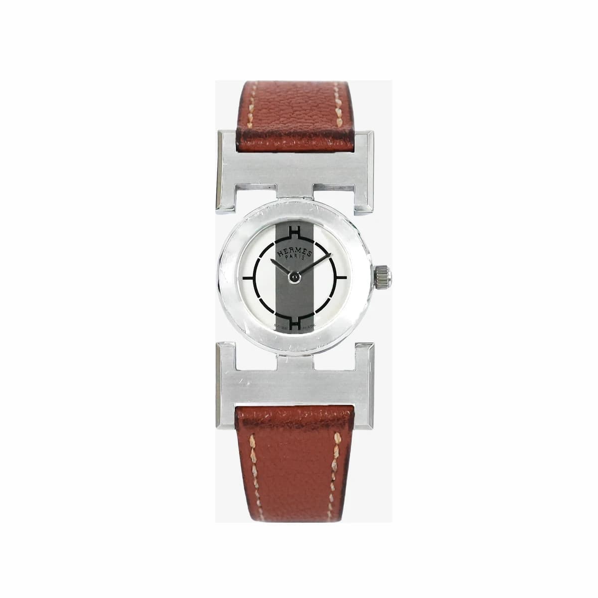 HERMÈS 에르메스 파프리카 여성 쿼츠 스틸브라운 PA1.210