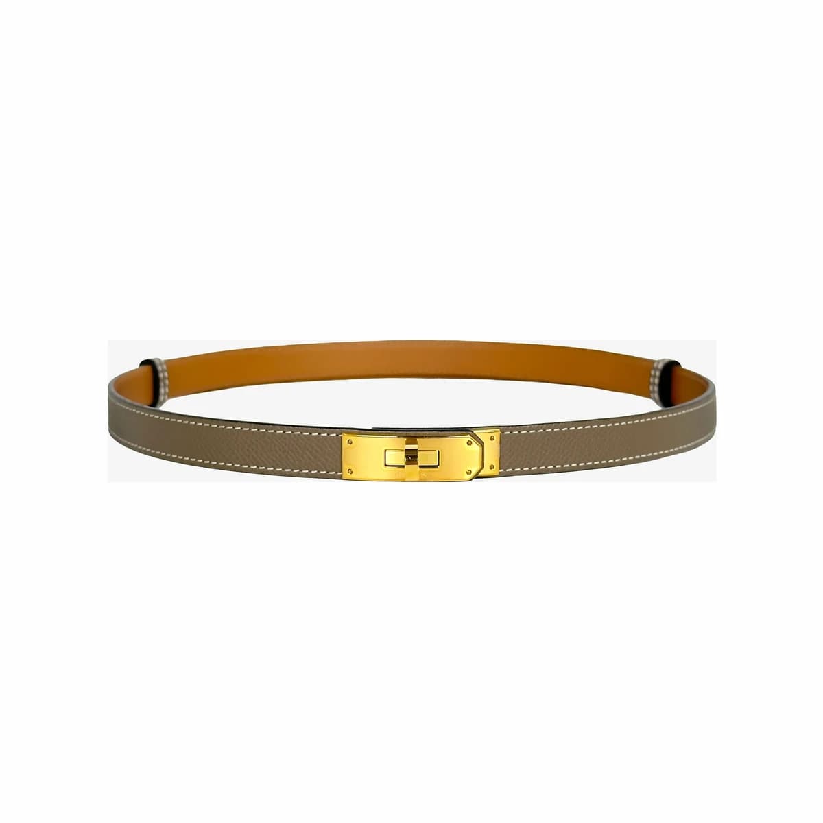 HERMÈS 에르메스 켈리 벨트 에포트 로즈골드 Z