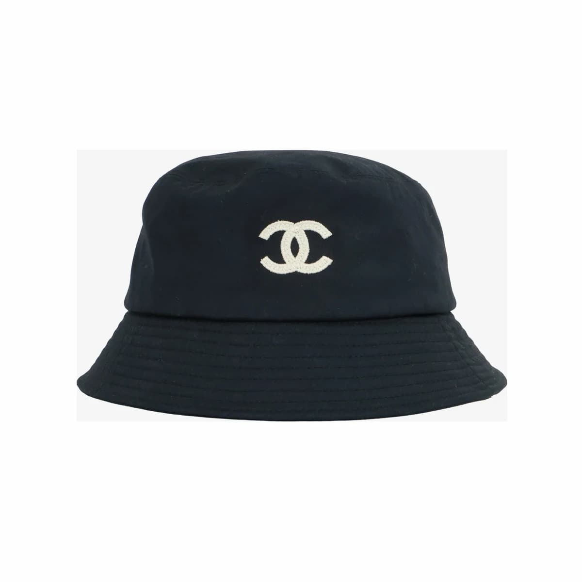 CHANEL 샤넬 코튼 버킷햇 L사이즈 블랙