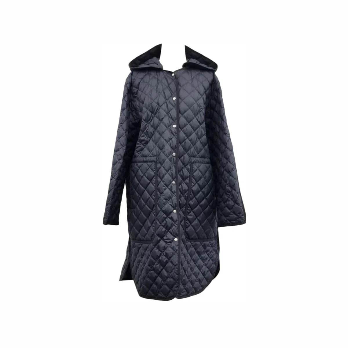MONCLER 몽클레어 에탈란 네이비 여성 퀄팅 후드 롱 패딩 2