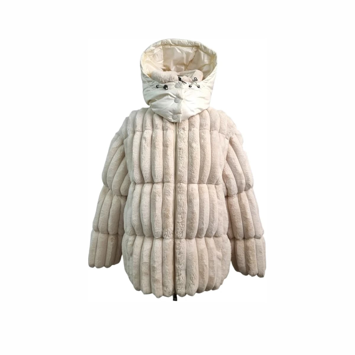 MONCLER 몽클레어 FARE 숏 다운 푸퍼 자켓 아이보리 0 베이지
