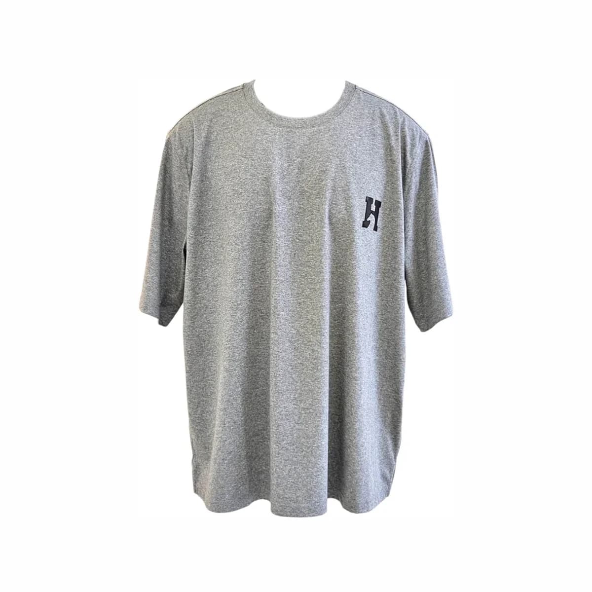 HERMÈS 에르메스 H 슈발 미니 패치 티셔츠 그레이 XL