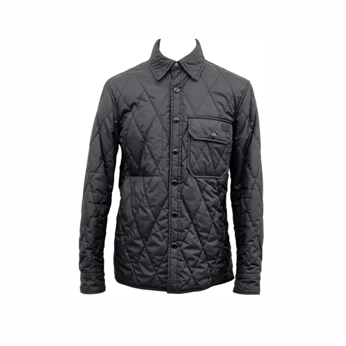 BURBERRY 버버리 남성 리버시블 퀄팅 체크 셔츠 자켓 46