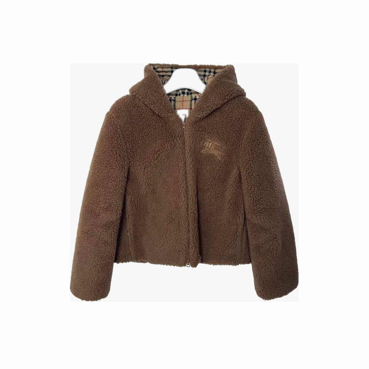 BURBERRY 버버리 플리스 자켓 더스티카멜 40