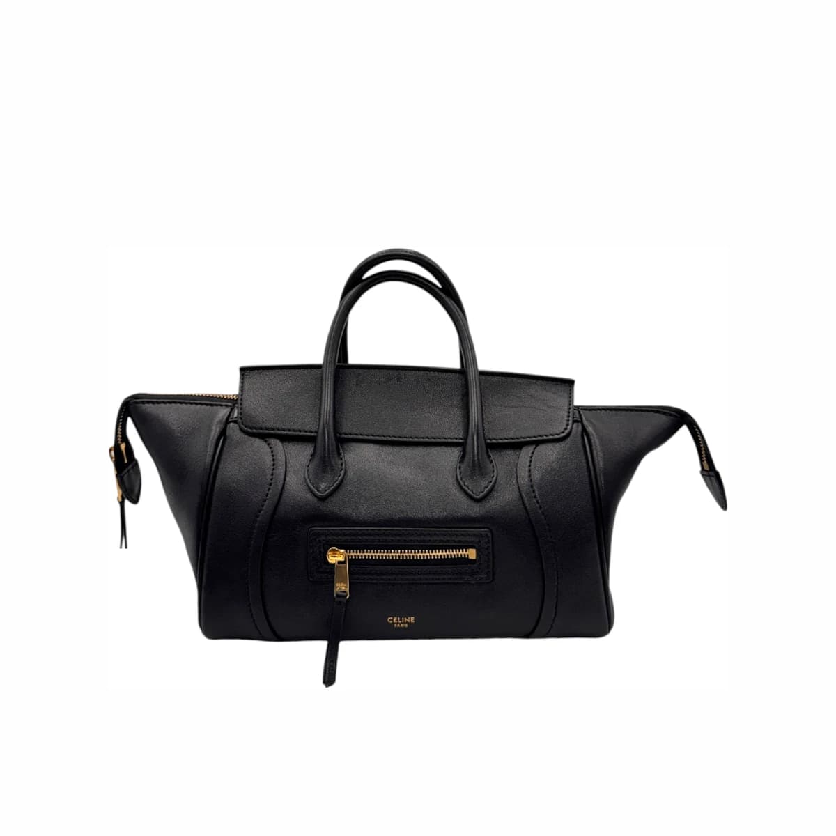 CELINE 셀린느 블랙 스몰 뉴 러기지백 가죽
