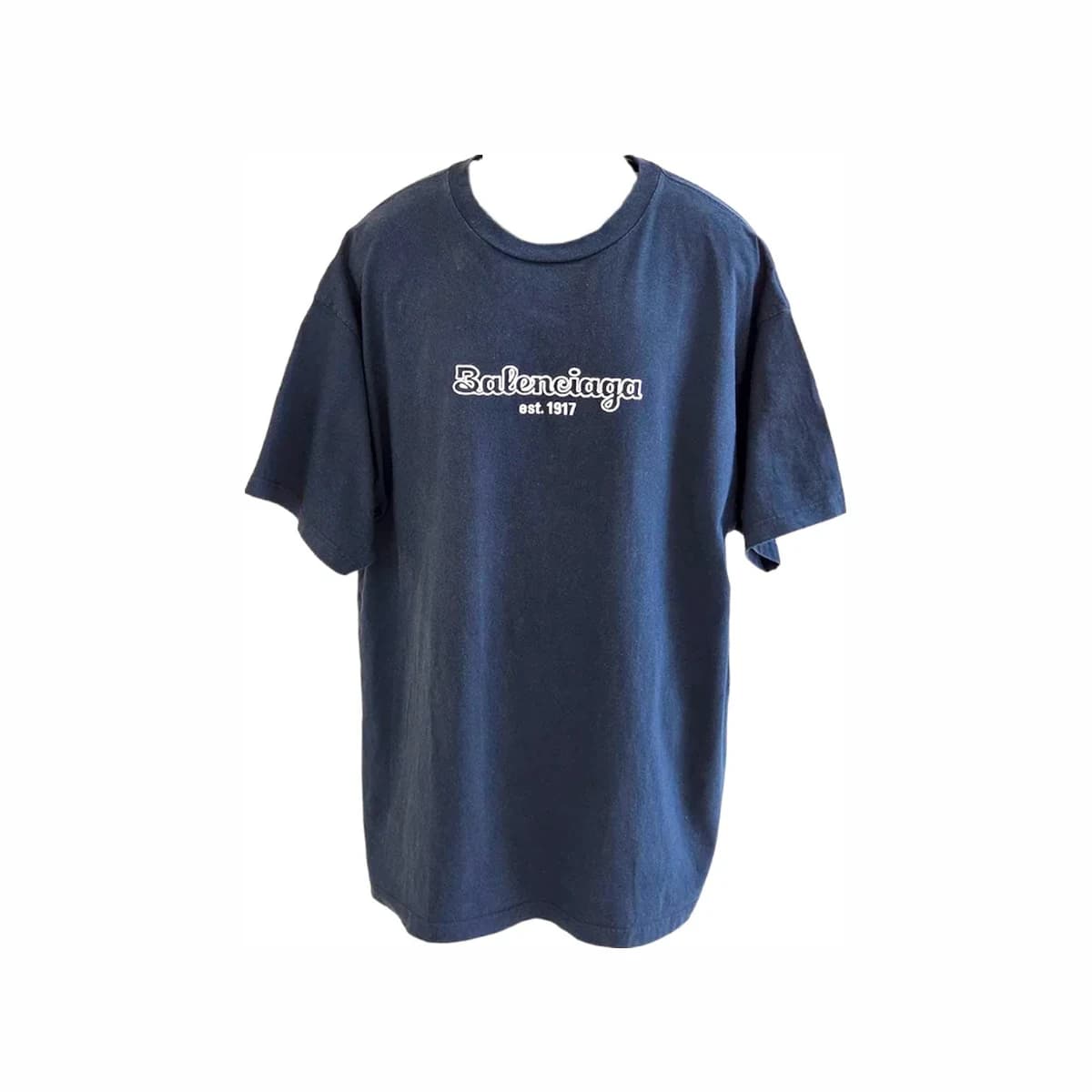 BALENCIAGA 발렌시아가 볼드 자수 1917 반팔티 L