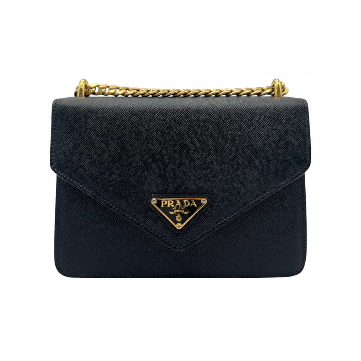 PRADA 프라다 사피아노 엔벨로프 체인 숄더백