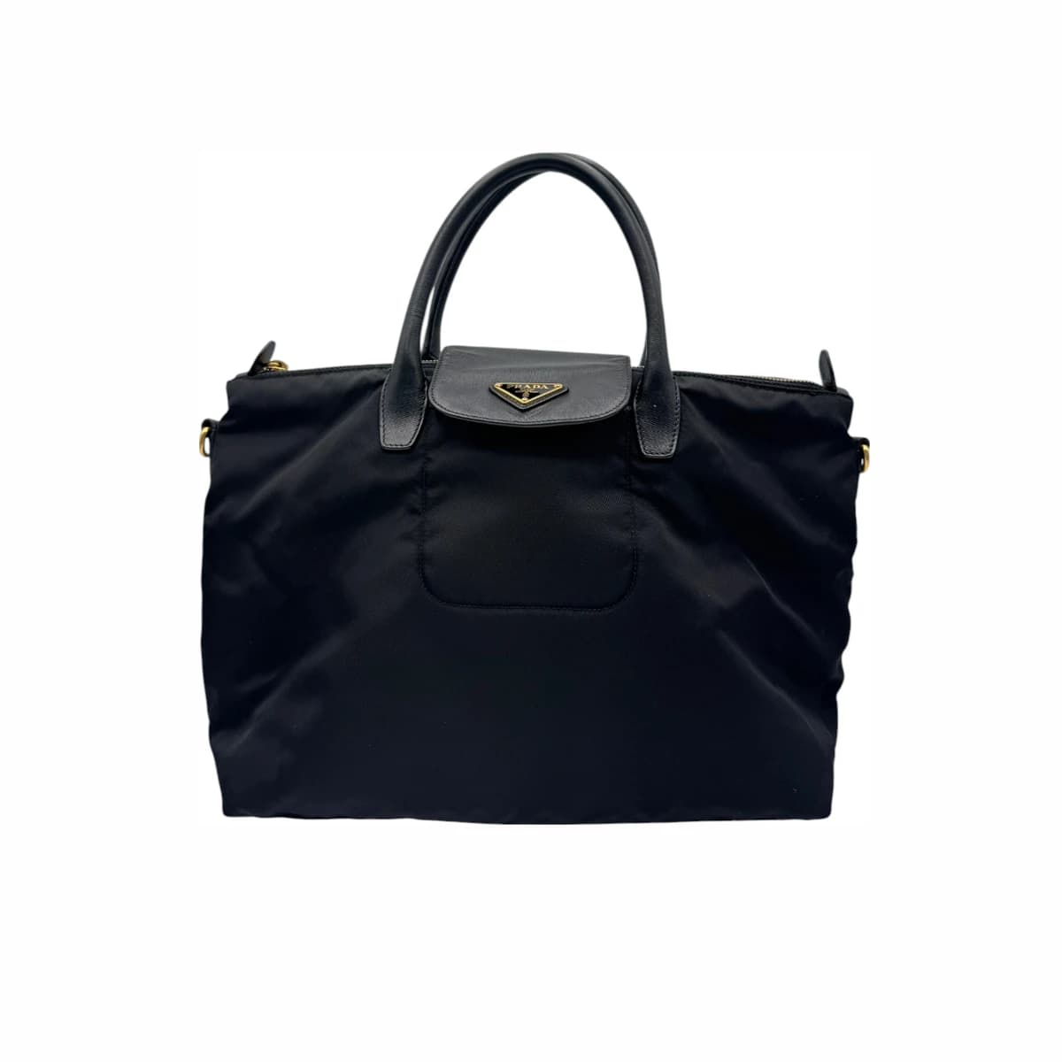 PRADA 프라다 테수토 나일론 플랩 토트백