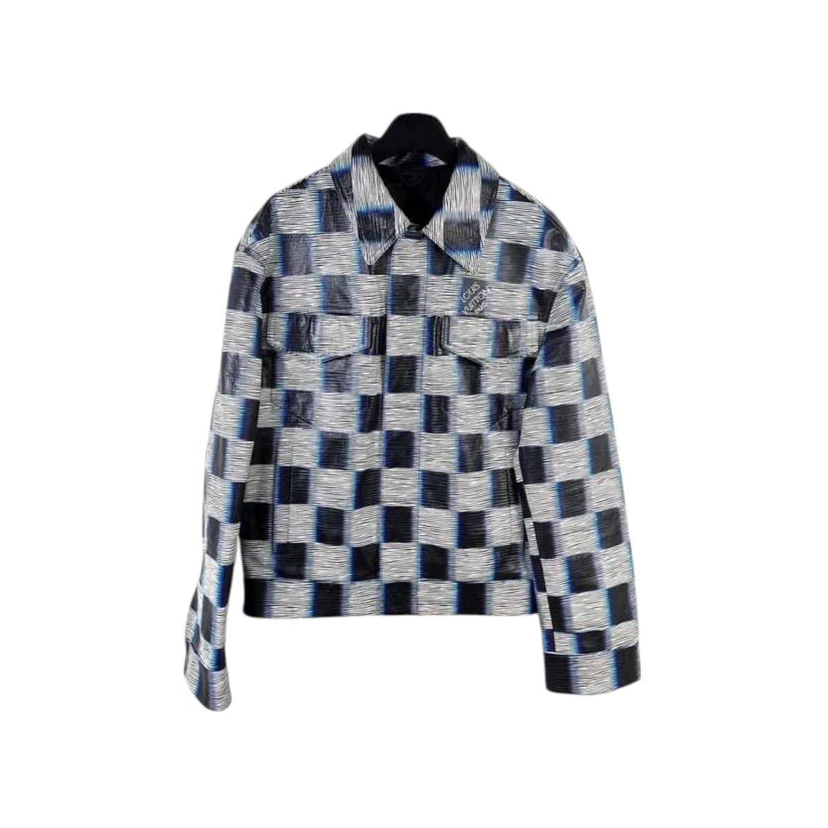 LOUIS VUITTON 루이비통 다미에 가죽 자켓 44 100