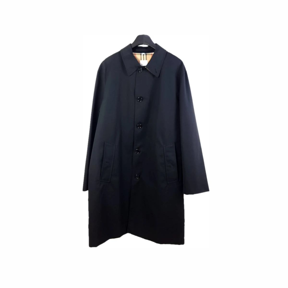 BURBERRY 버버리 개버딘 자수 로고 카코트 52 110