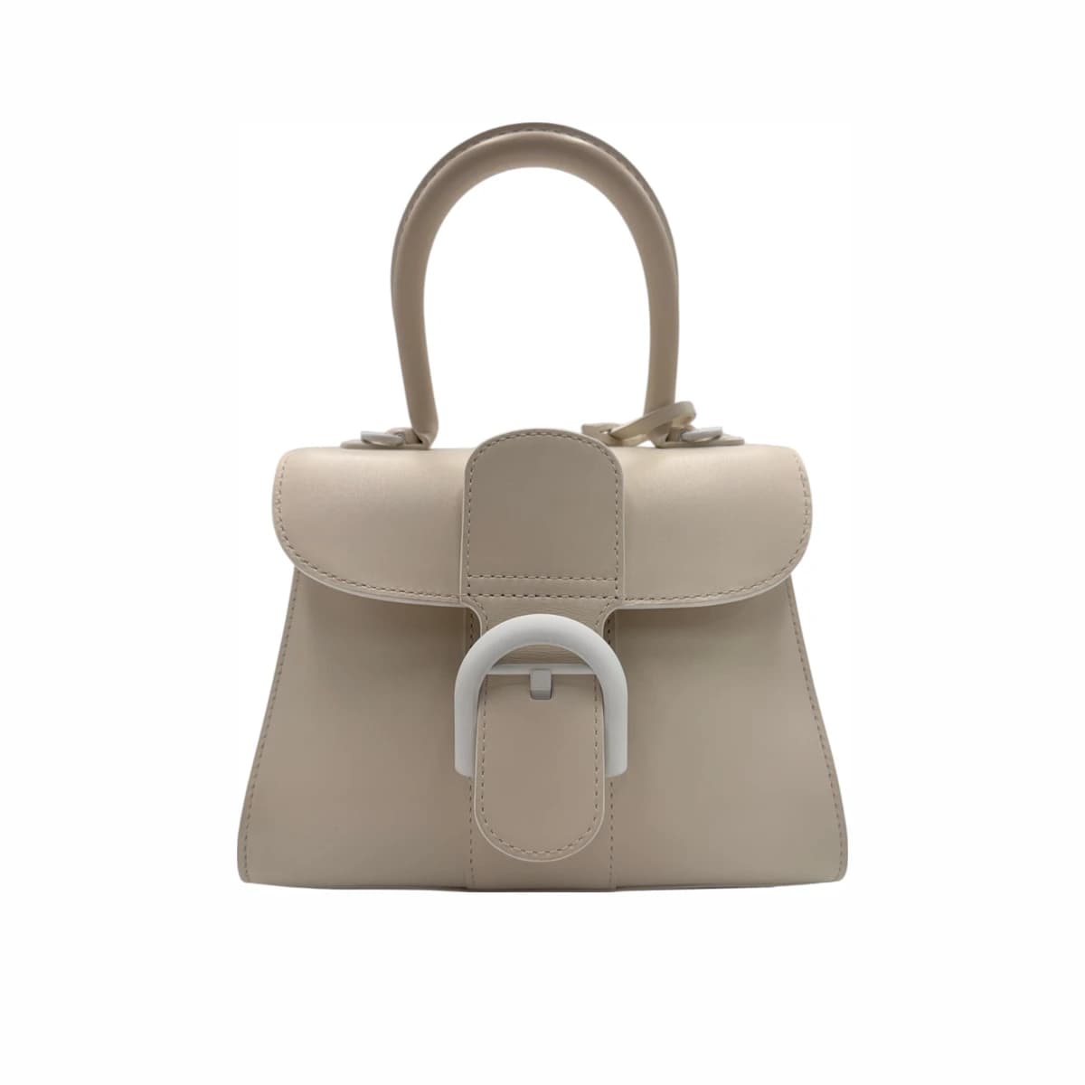 DELVAUX 델보 화이트 레더 브리앙 미니 토트백 가죽