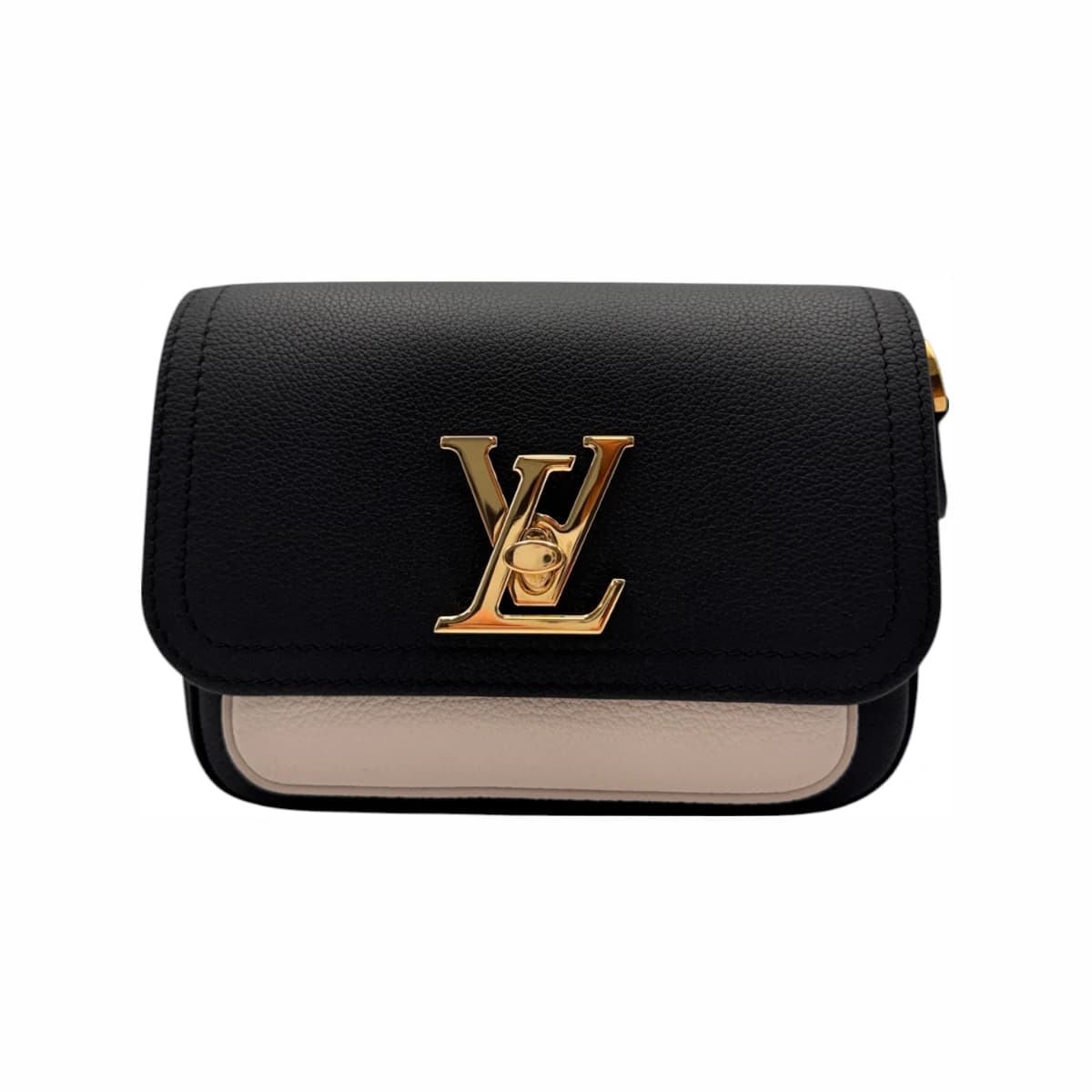 LOUIS VUITTON 루이비통 블랙 레더 락미 텐더 체인 숄더백(내장칩) 가죽